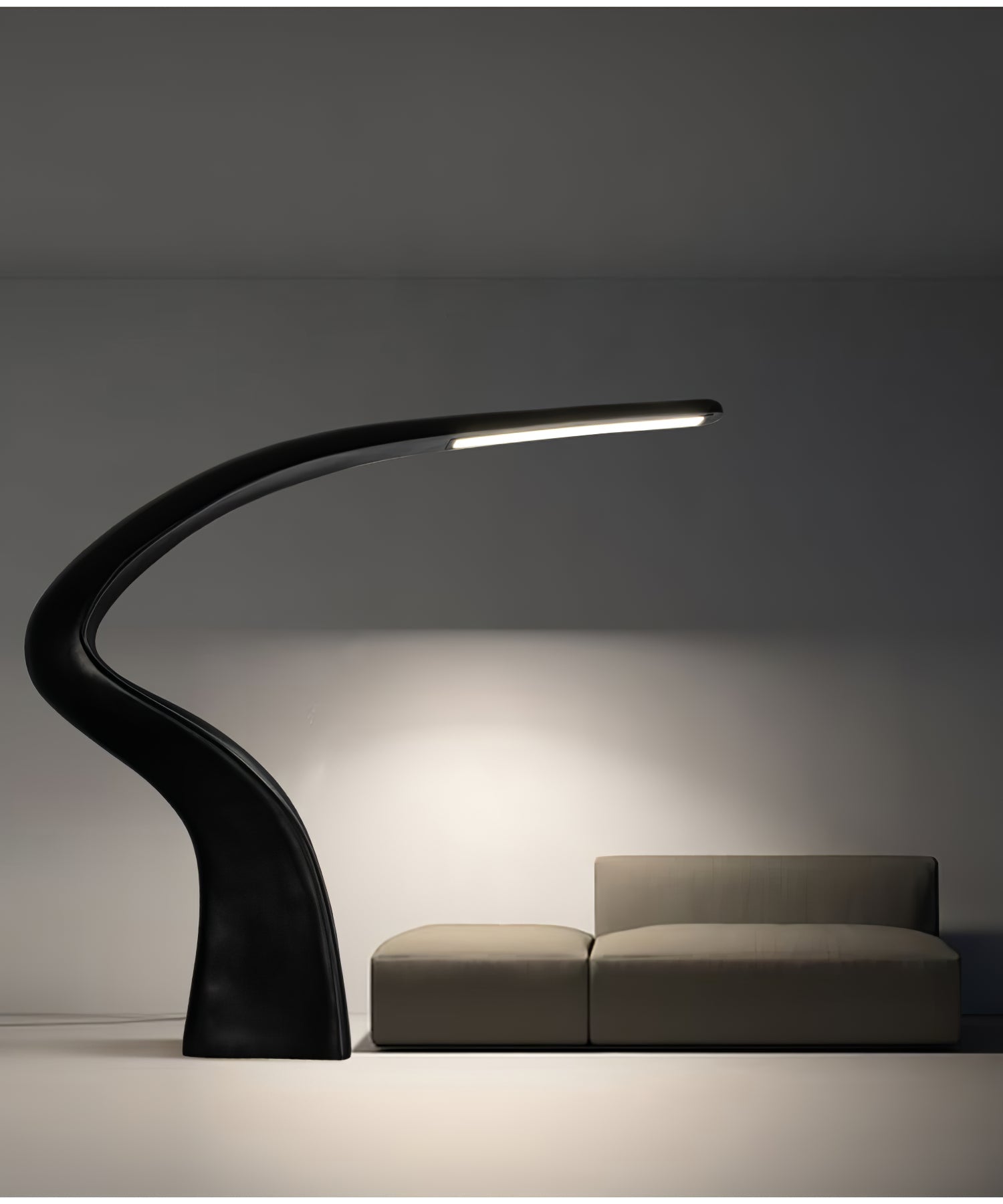 Fluten Black Modern Floor Lamp - Letslighting