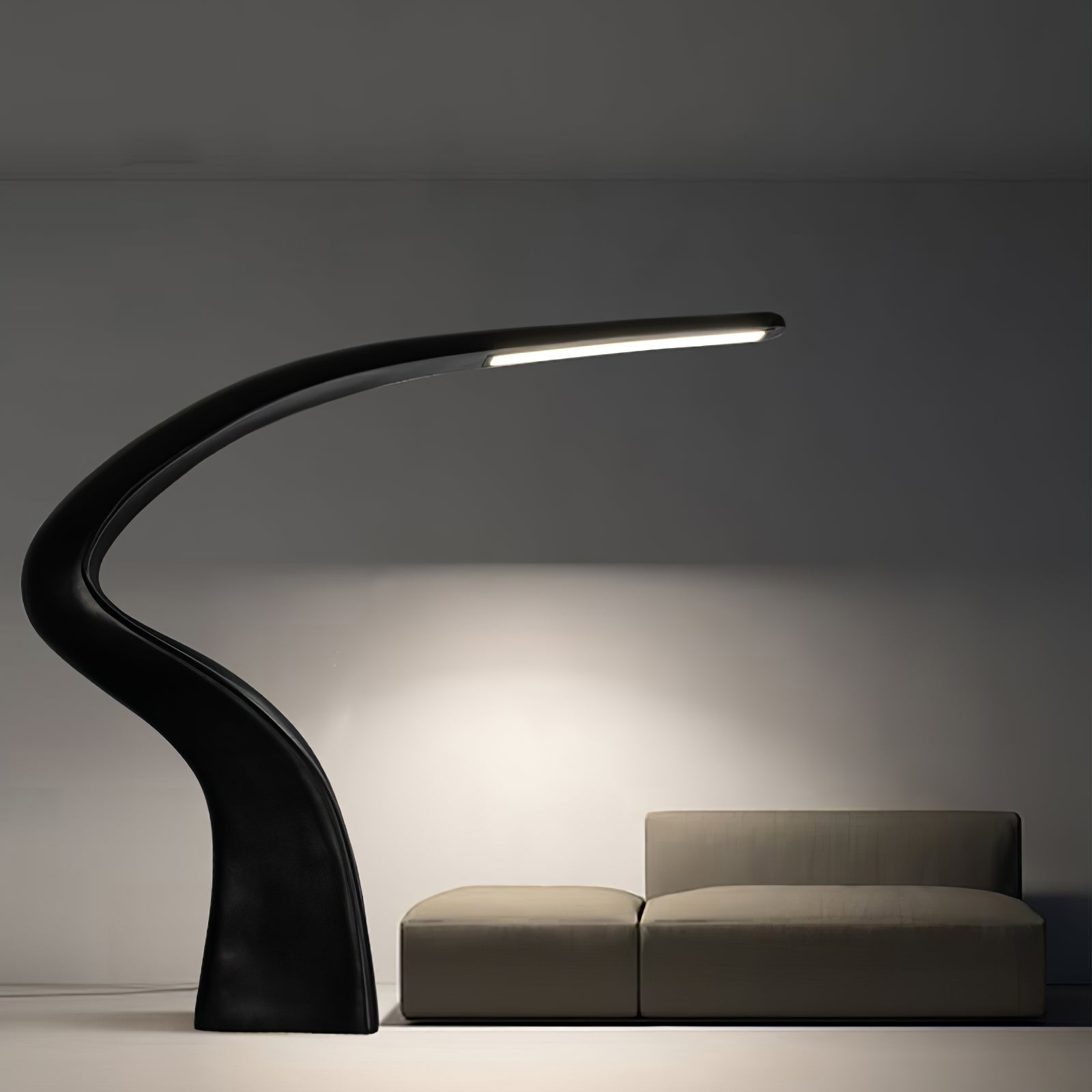 Fluten Black Modern Floor Lamp - Letslighting