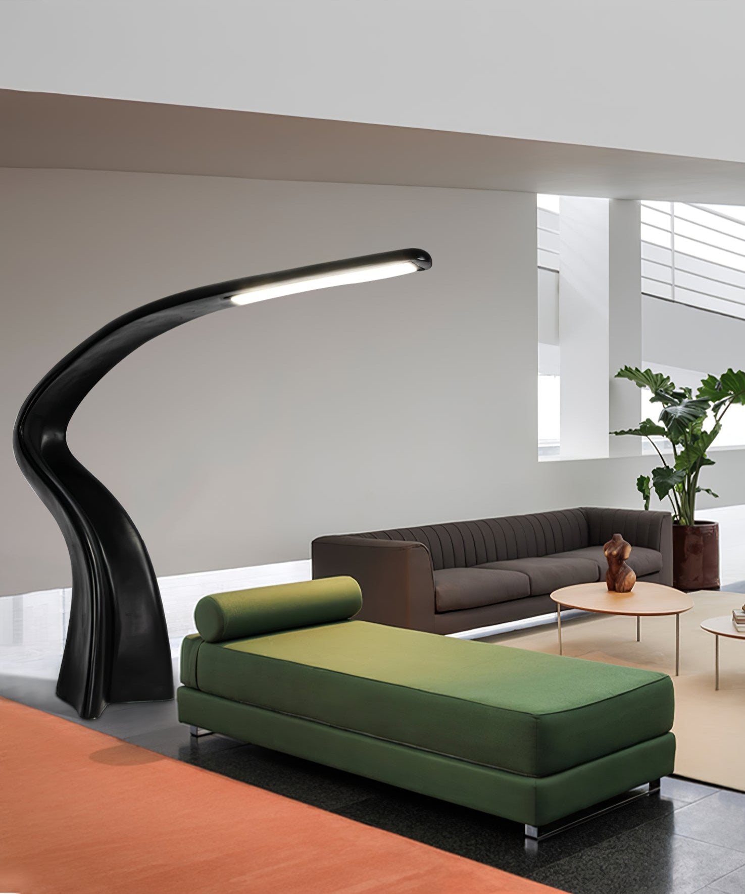 Fluten Black Modern Floor Lamp - Letslighting