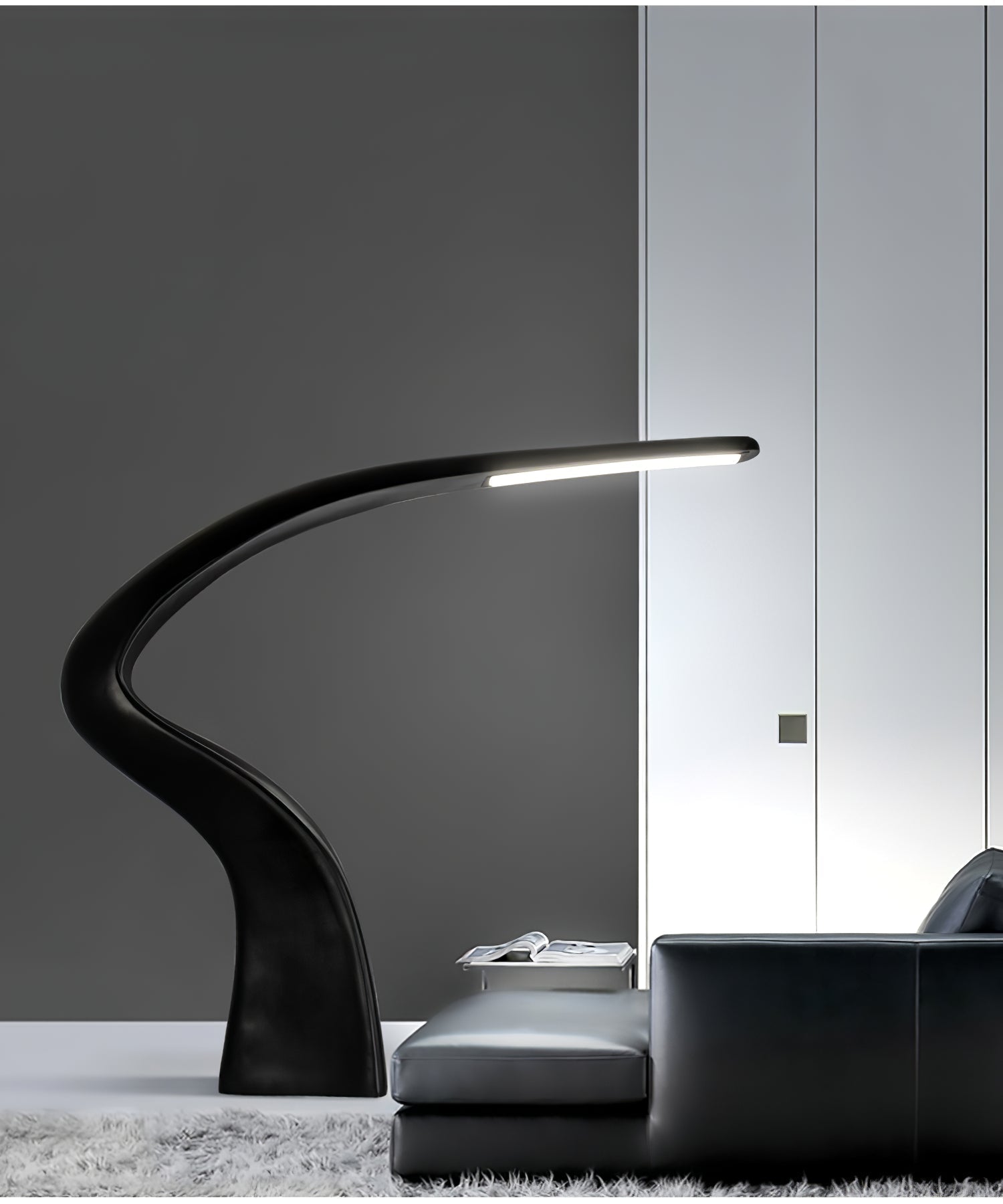 Fluten Black Modern Floor Lamp - Letslighting