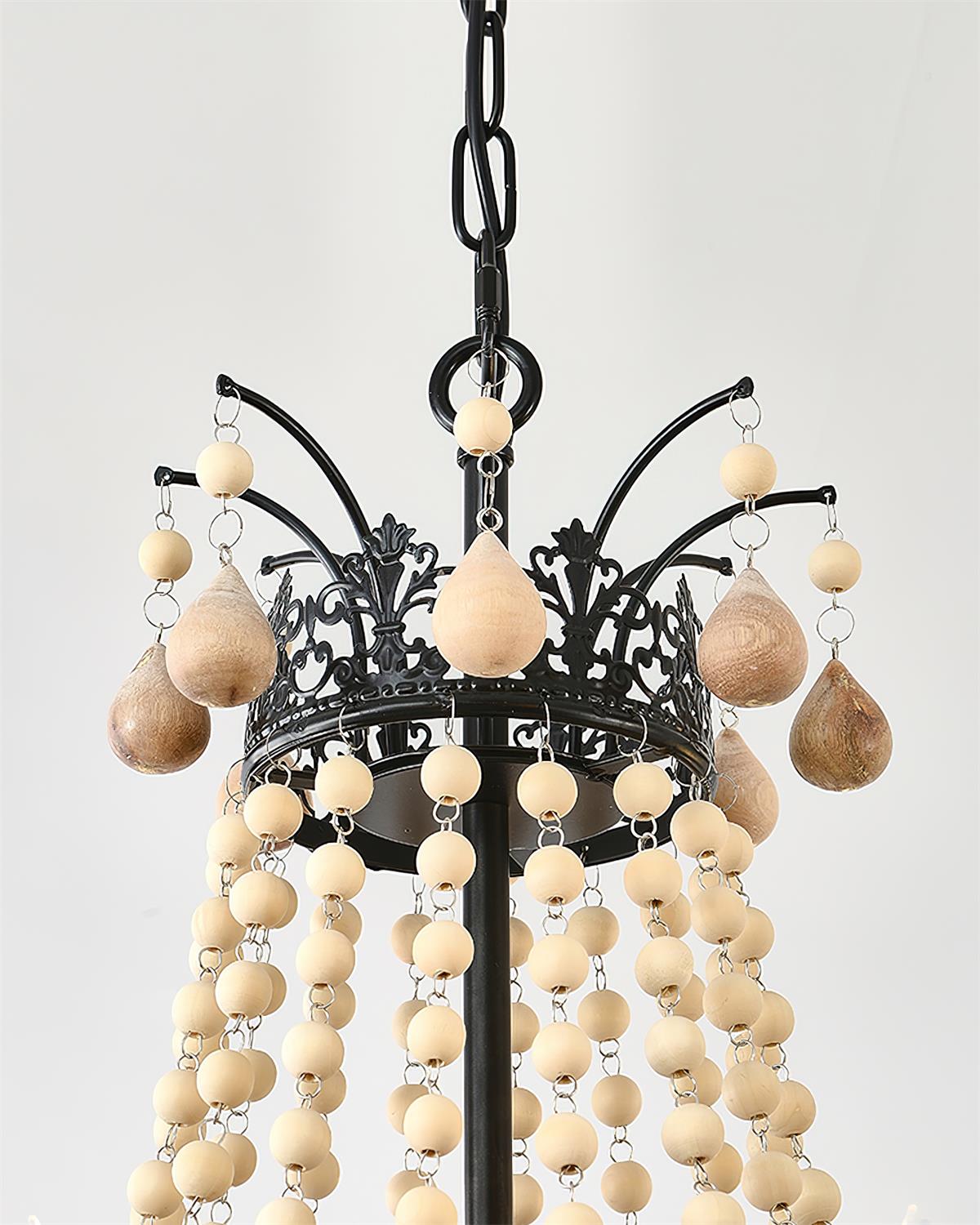 Seraphine Chandelier Beaded Rustic Elegance - Letslighting