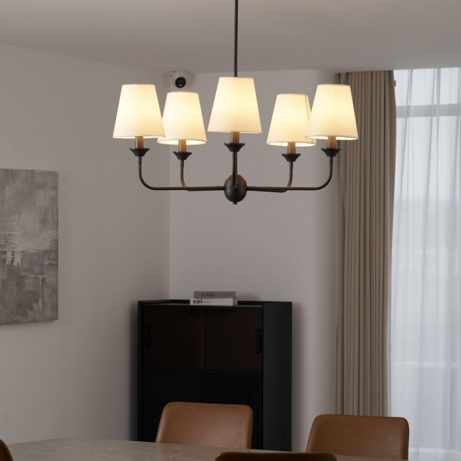 Zesorel Vintage Industrial Fabric Chandelier - Letslighting
