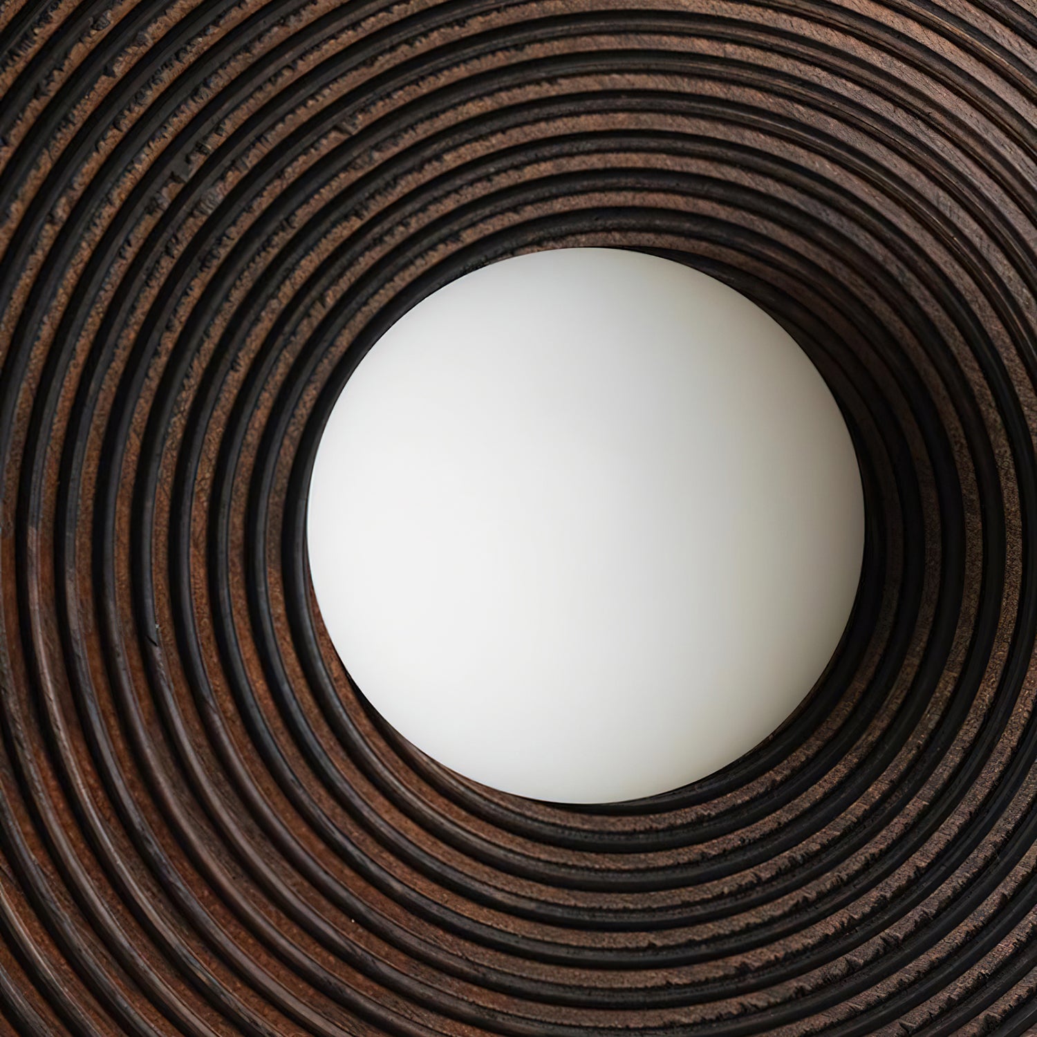 Serena Wall Lamp Wood Round Minimalist - Letslighting