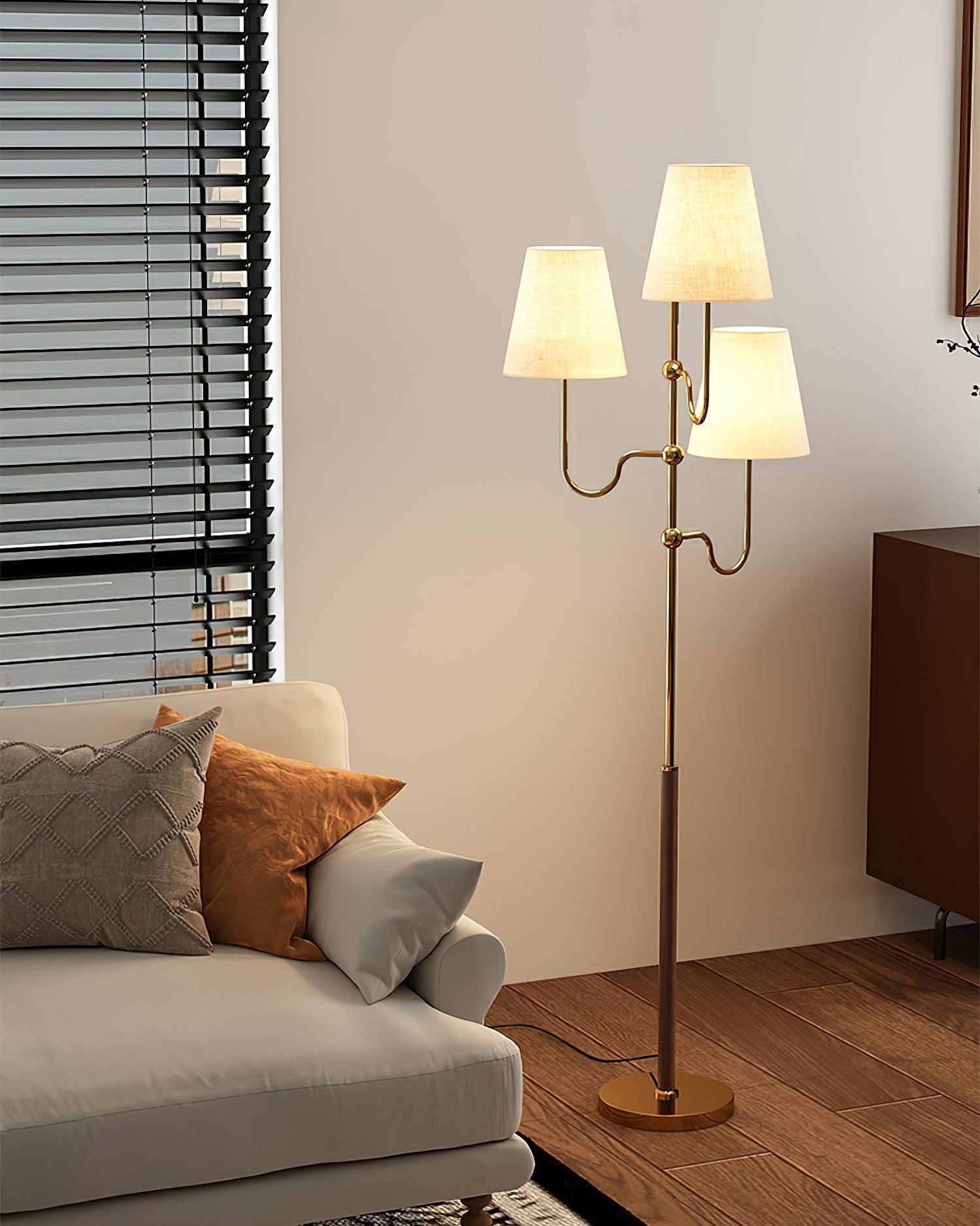 Lustra Floor Lamp Cloth Shade - Letslighting