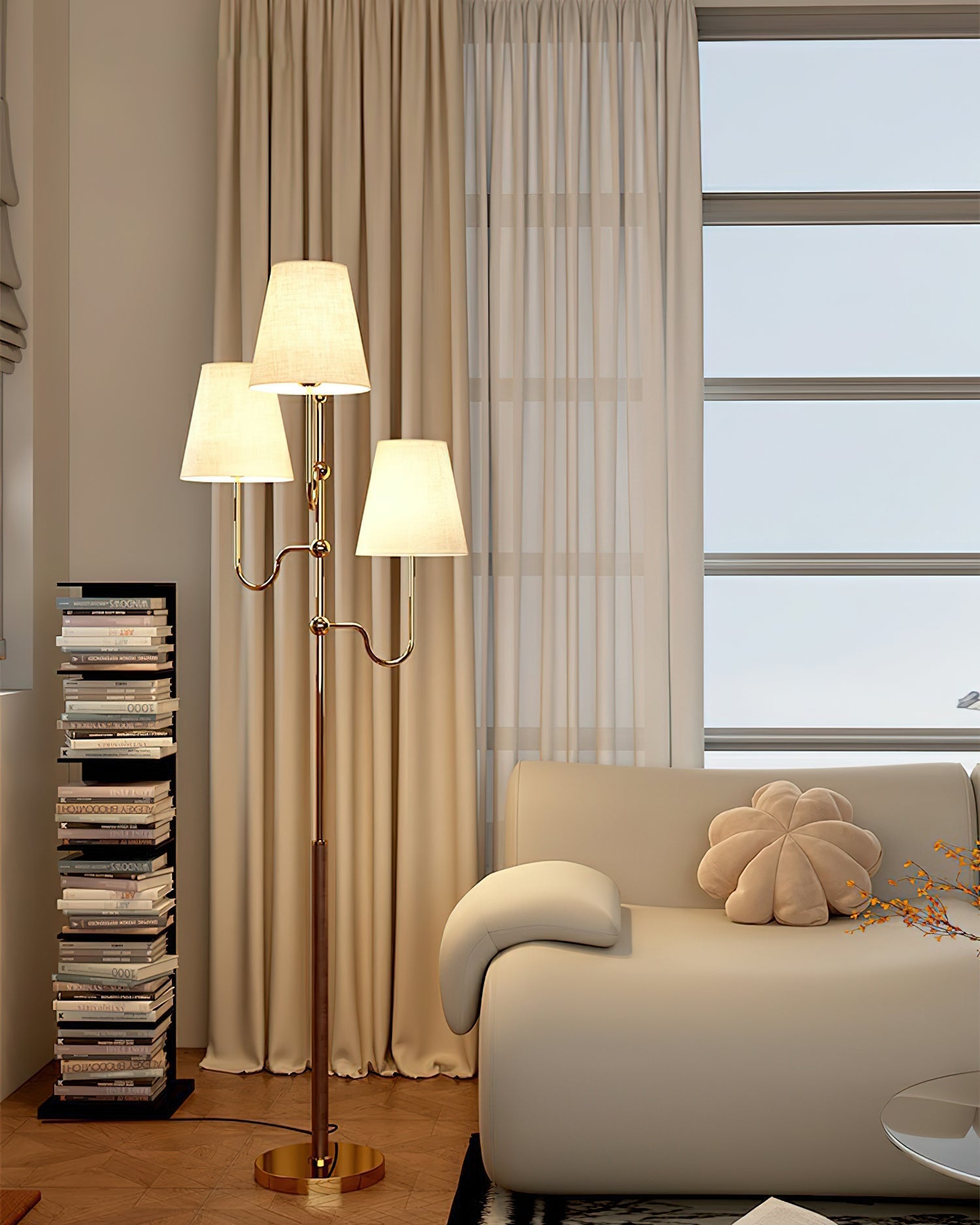 Lustra Floor Lamp Cloth Shade - Letslighting