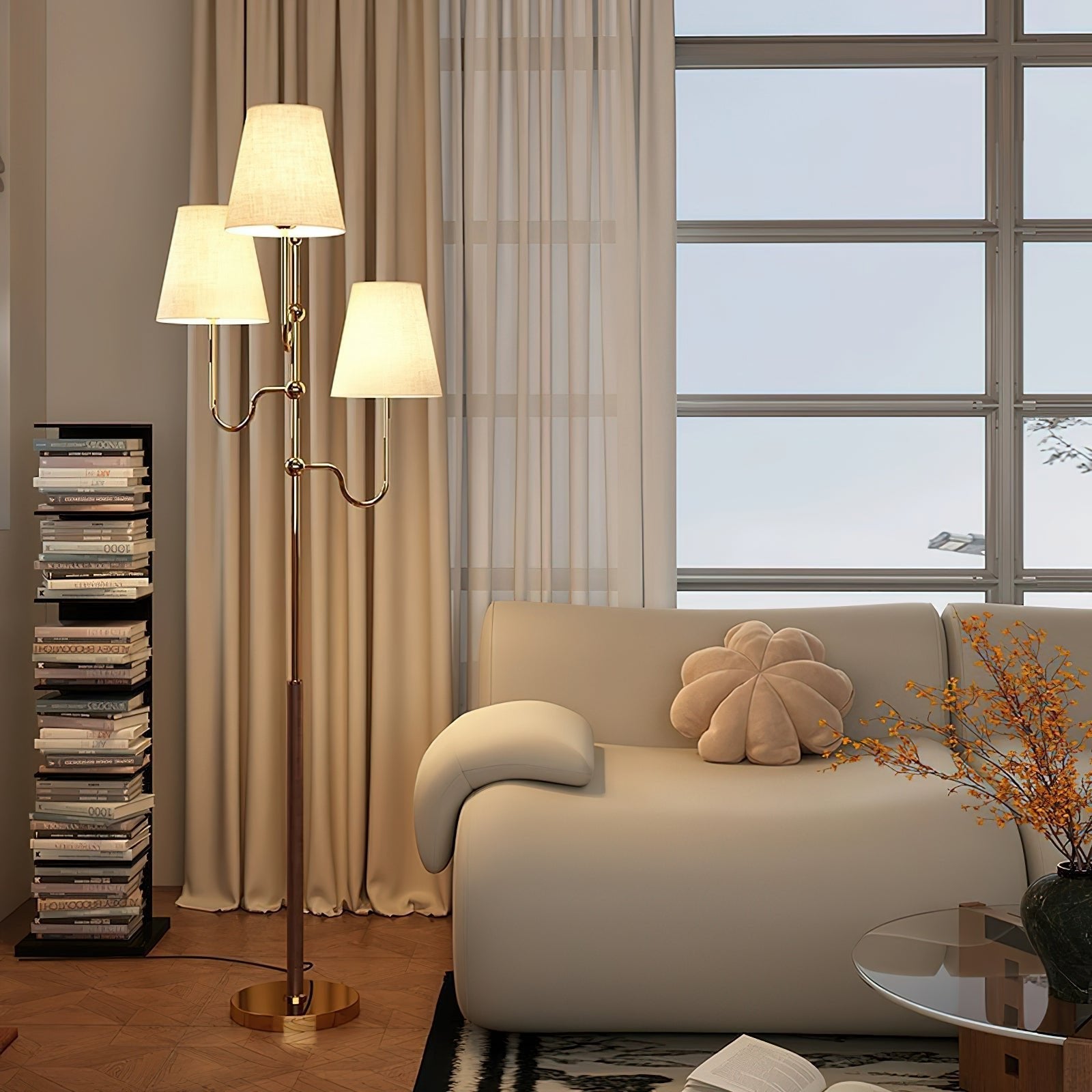 Lustra Floor Lamp Cloth Shade - Letslighting