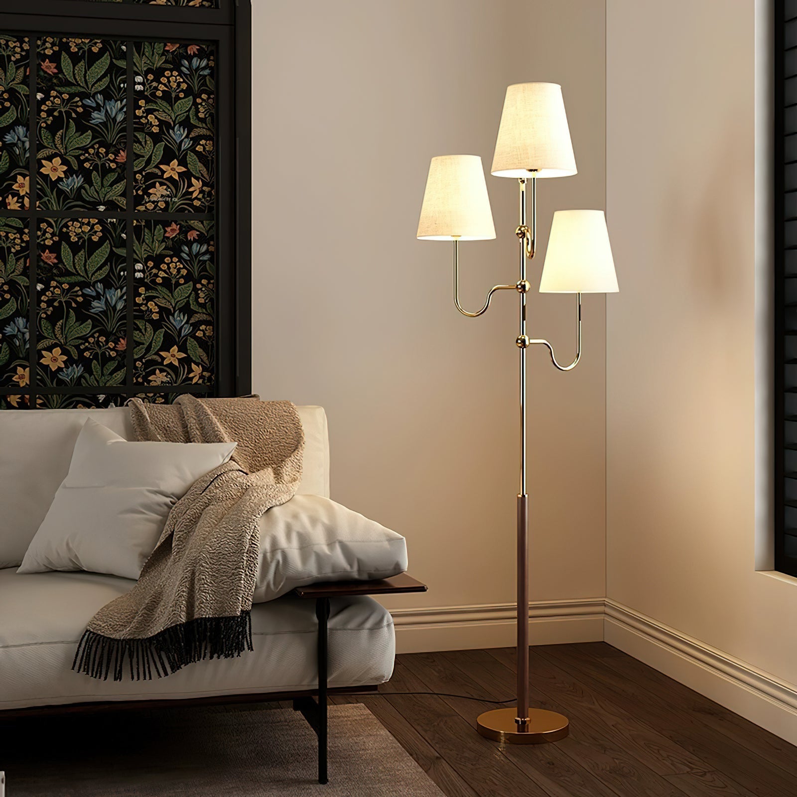 Lustra Floor Lamp Cloth Shade - Letslighting