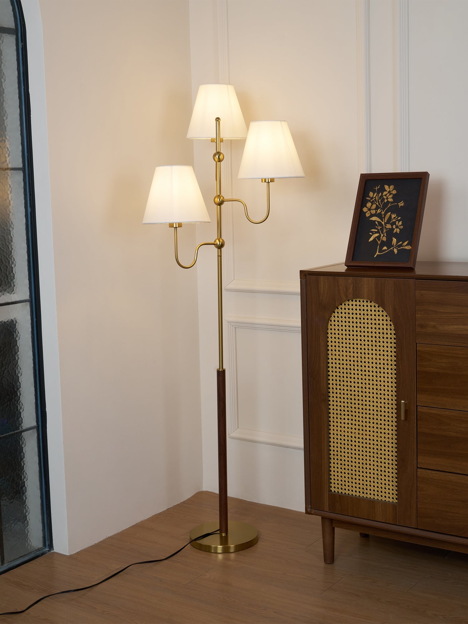 Lustra Floor Lamp Cloth Shade - Letslighting