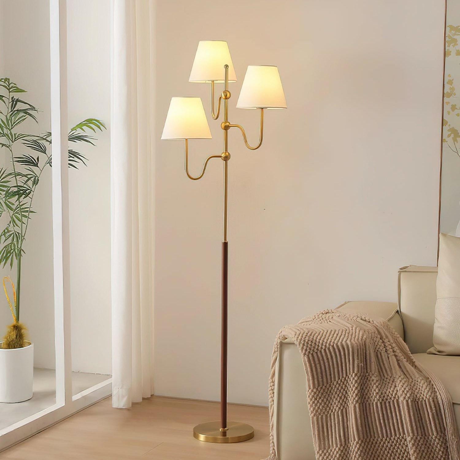 Lustra Floor Lamp Cloth Shade - Letslighting
