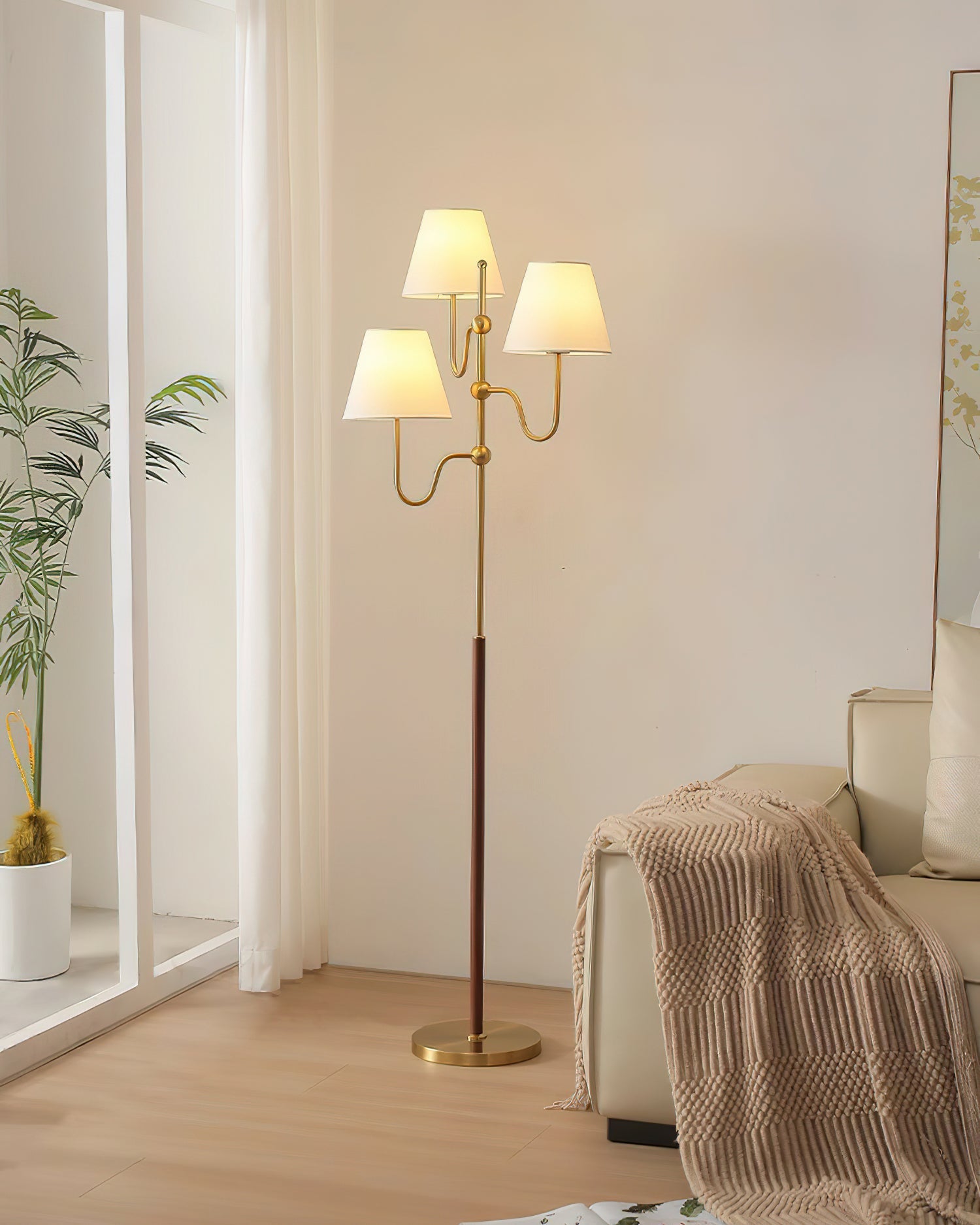 Lustra Floor Lamp Cloth Shade - Letslighting