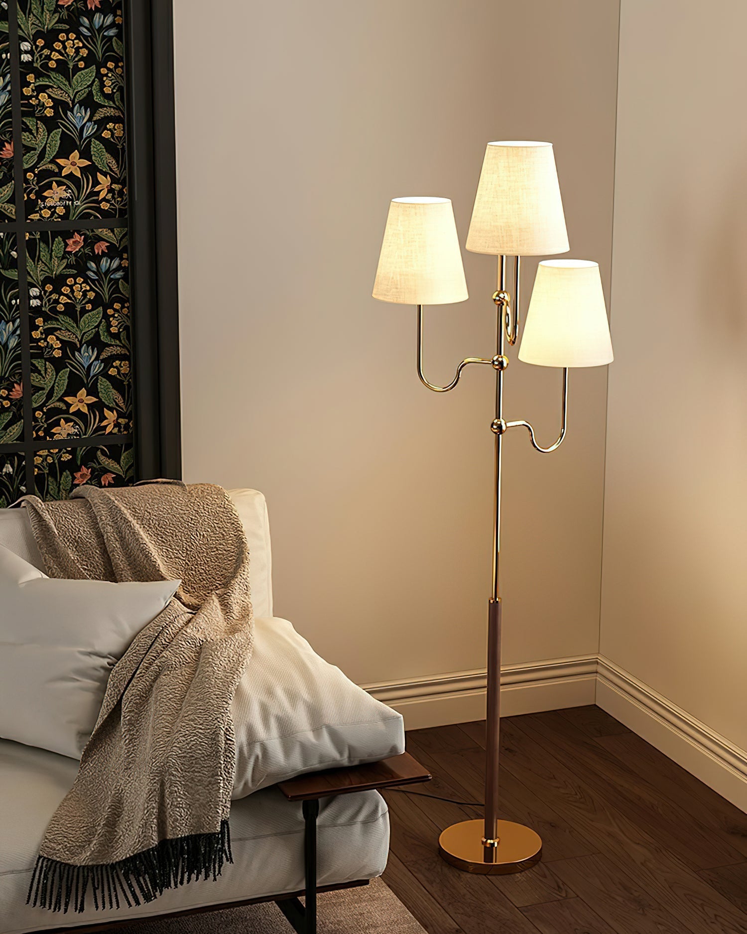 Lustra Floor Lamp Cloth Shade - Letslighting