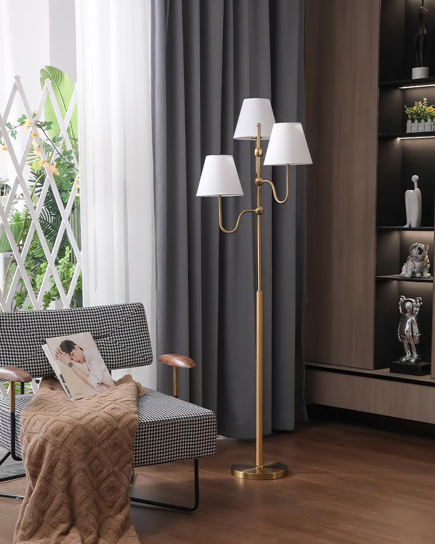 Lustra Floor Lamp Cloth Shade - Letslighting
