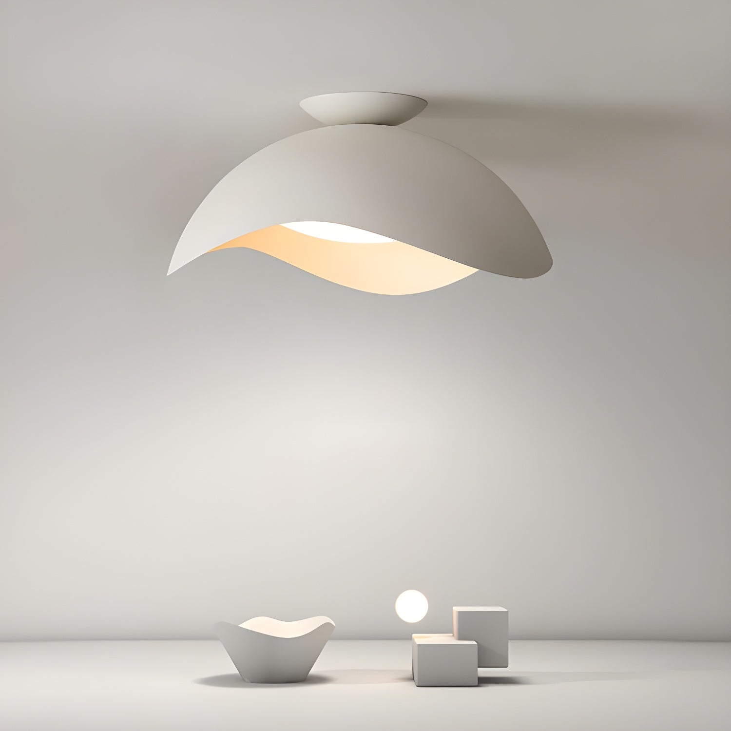 Aria Bowl Wave Ceiling Light - Letslighting