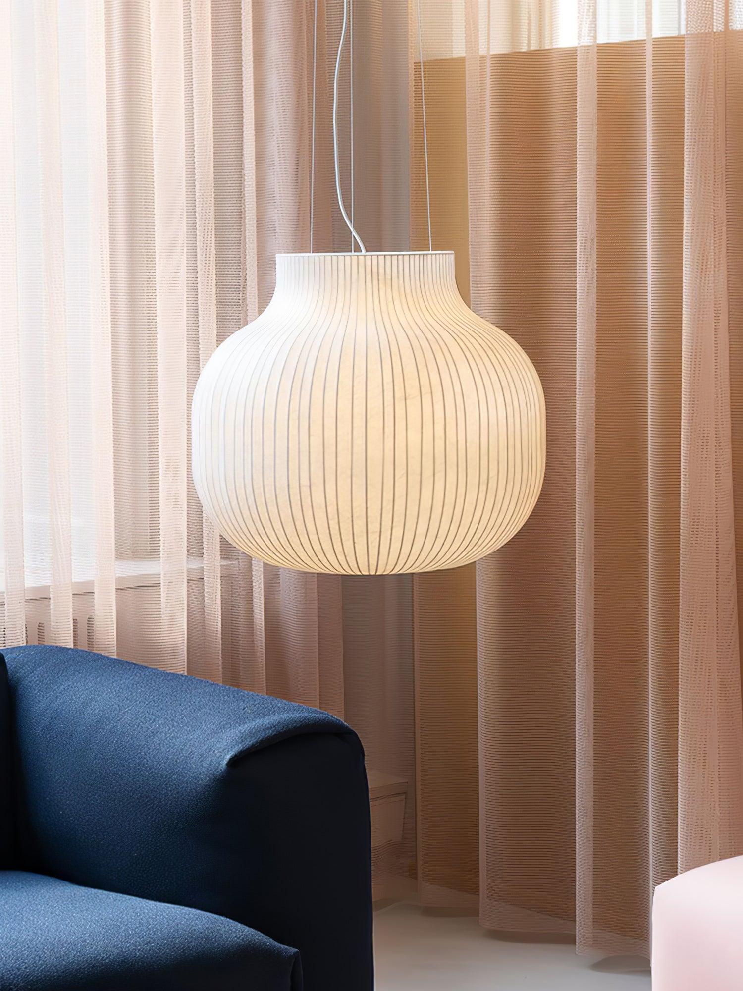 Lumina Silk Ribbed Pendant Light - Letslighting