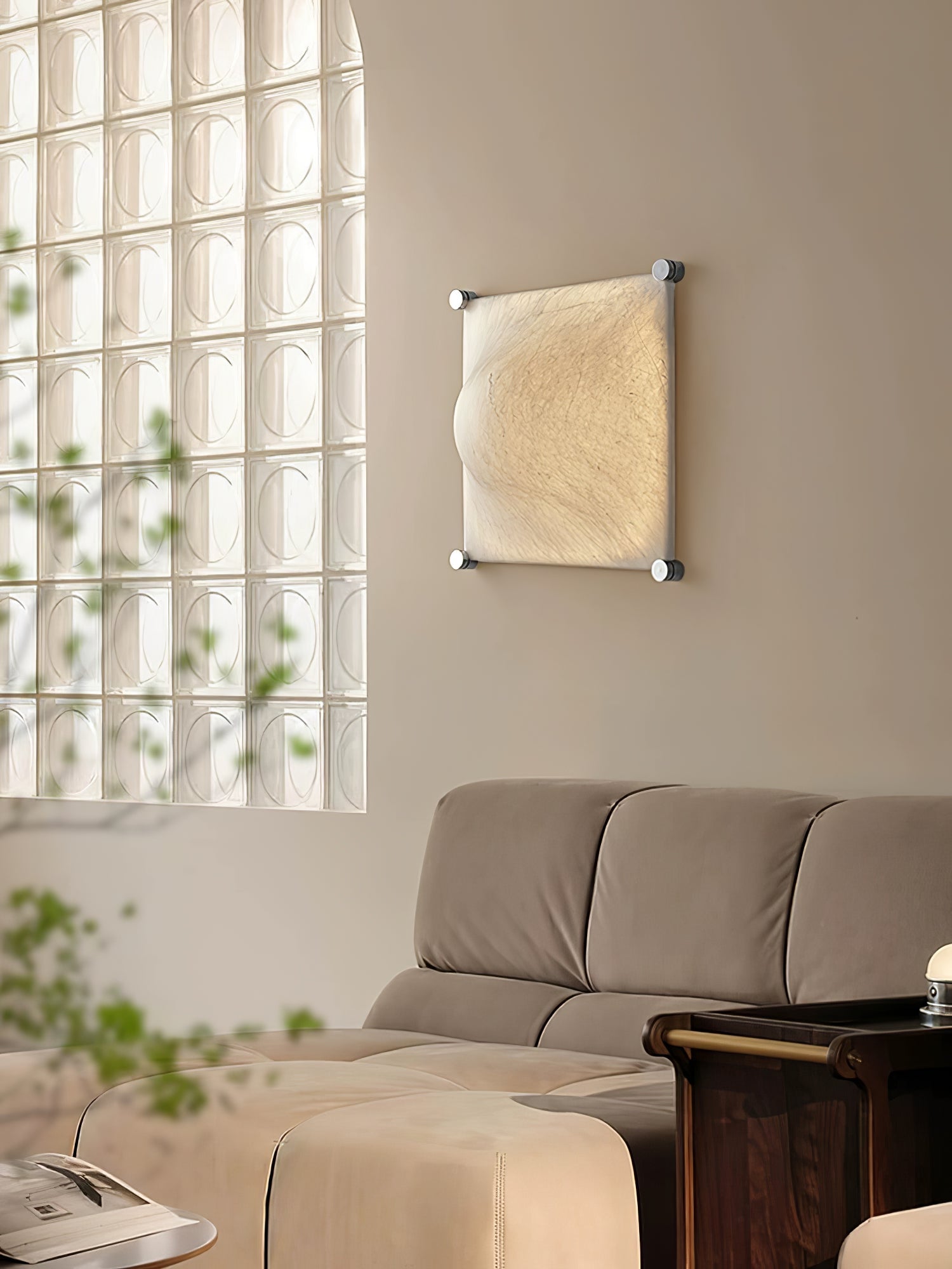 Panel Rustic Silk Wall Light - Letslighting