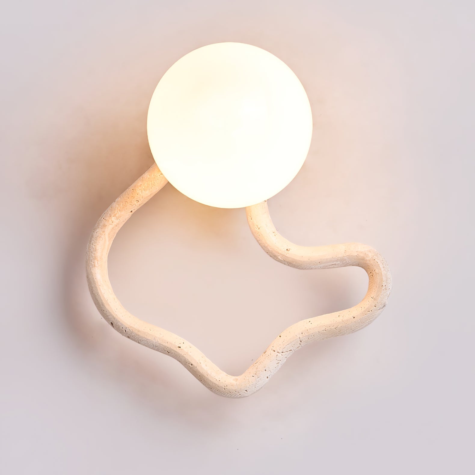 Serpentine Travertine Wall Sconce - Letslighting