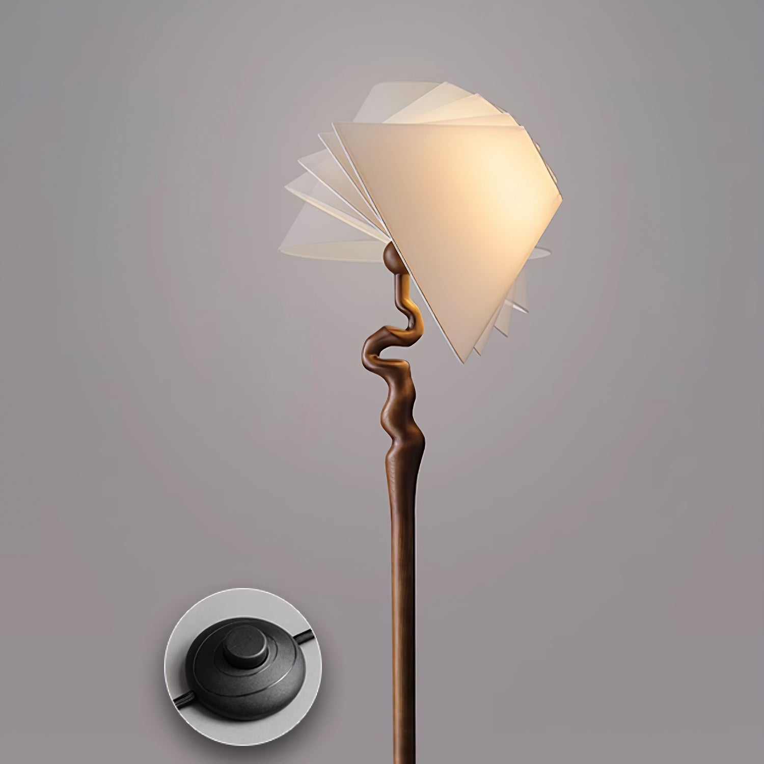 Avloril Artistic Wooden Floor Lamp - Letslighting