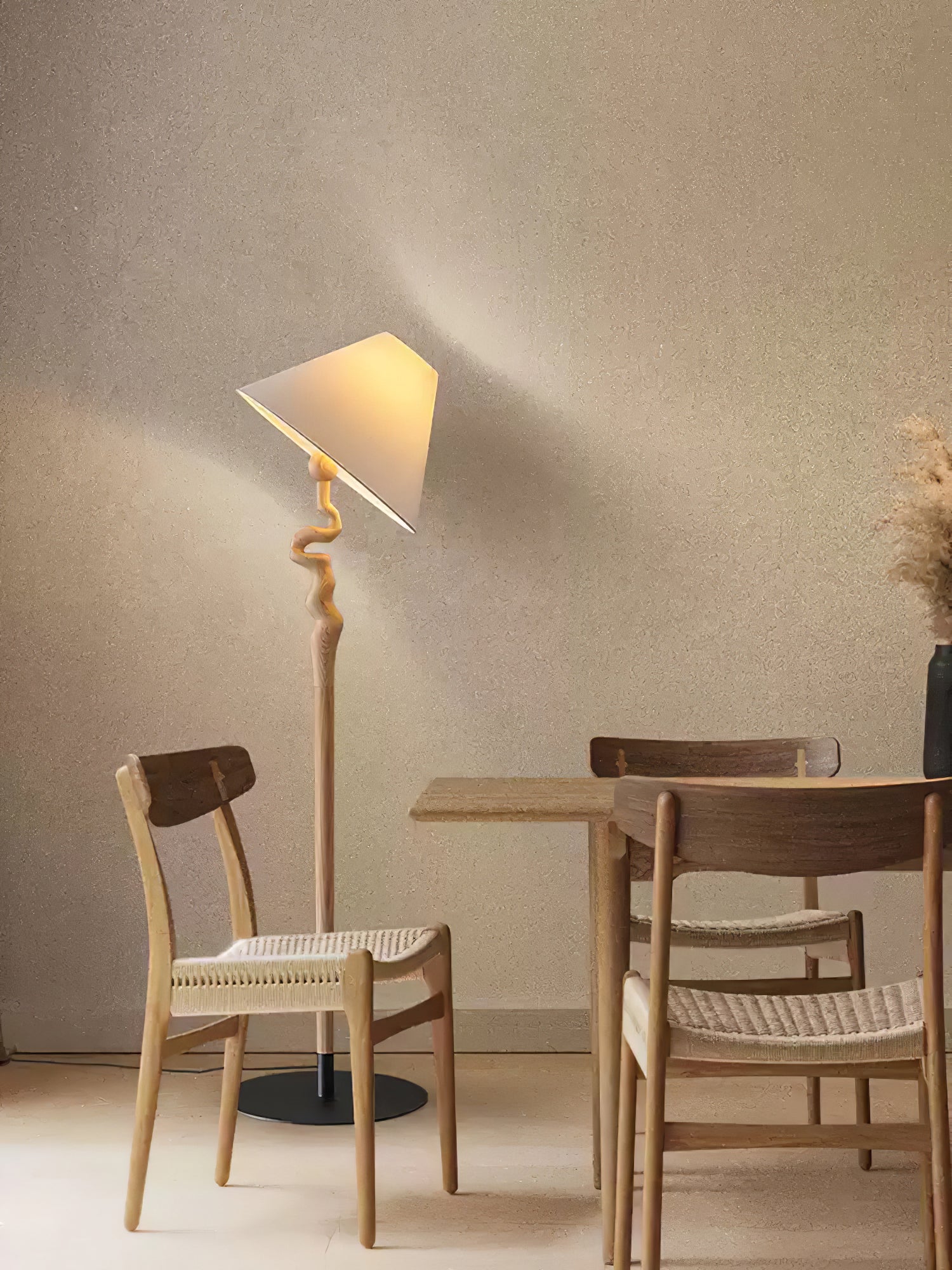 Avloril Artistic Wooden Floor Lamp - Letslighting