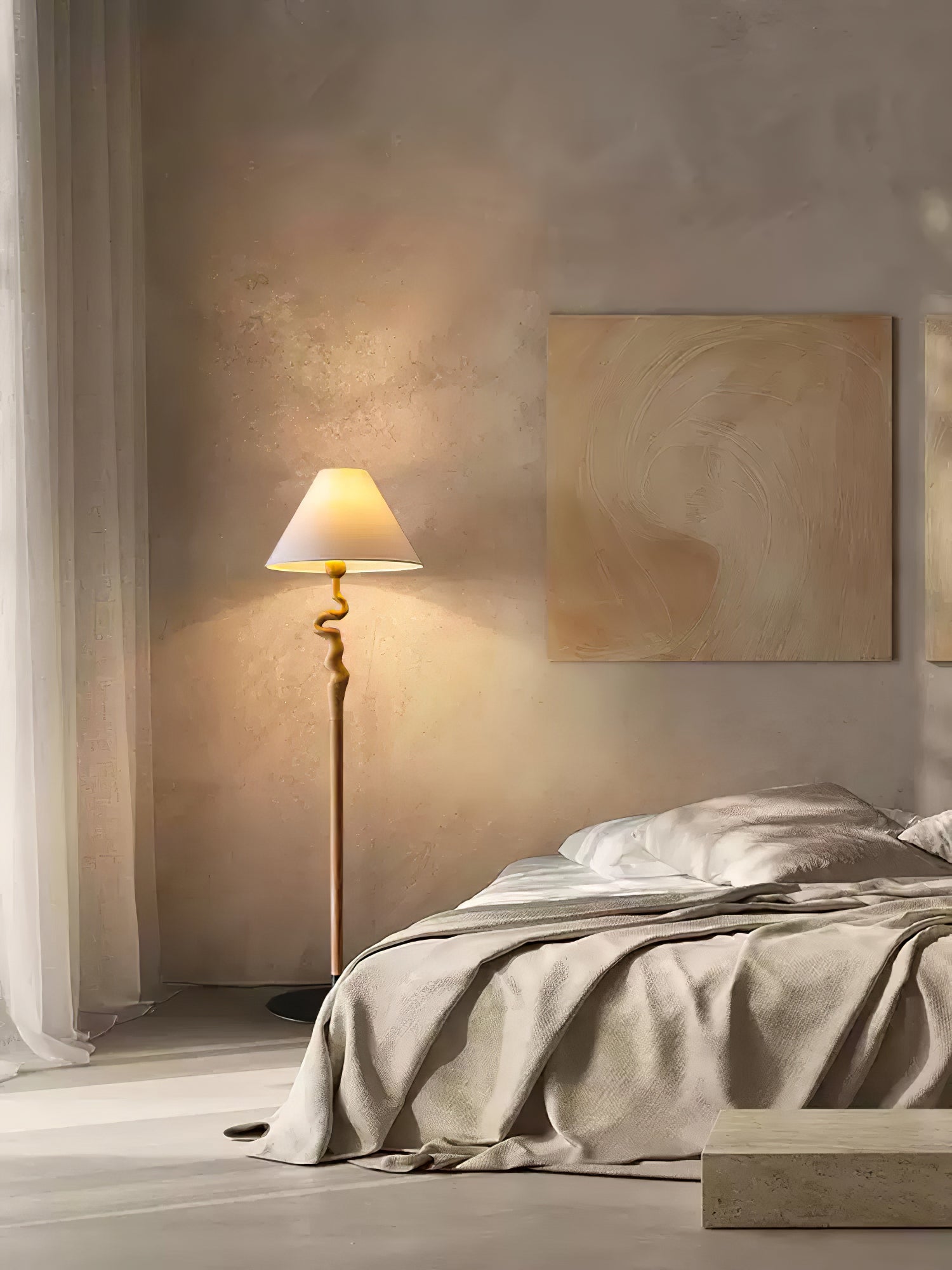 Avloril Artistic Wooden Floor Lamp - Letslighting