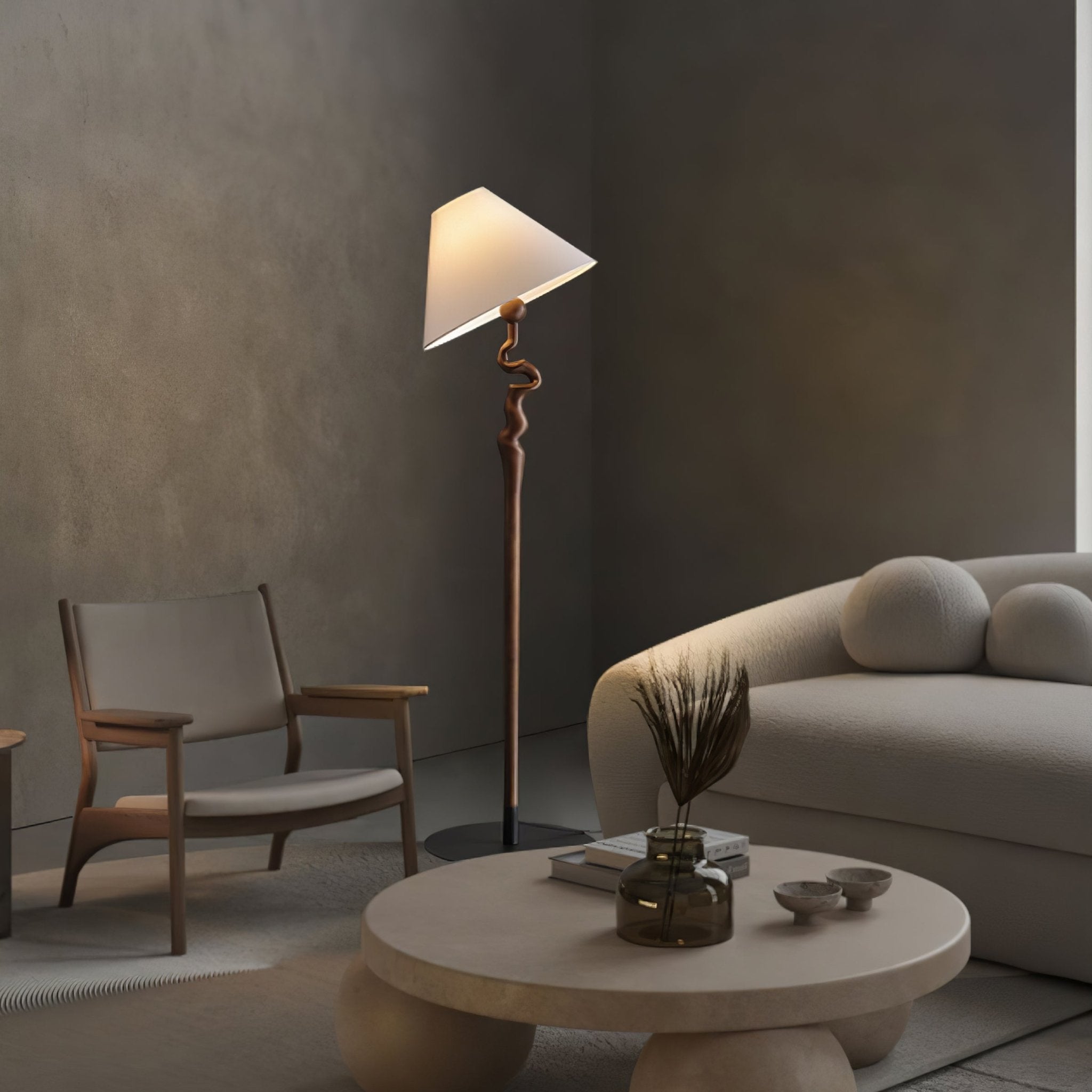 Avloril Artistic Wooden Floor Lamp - Letslighting