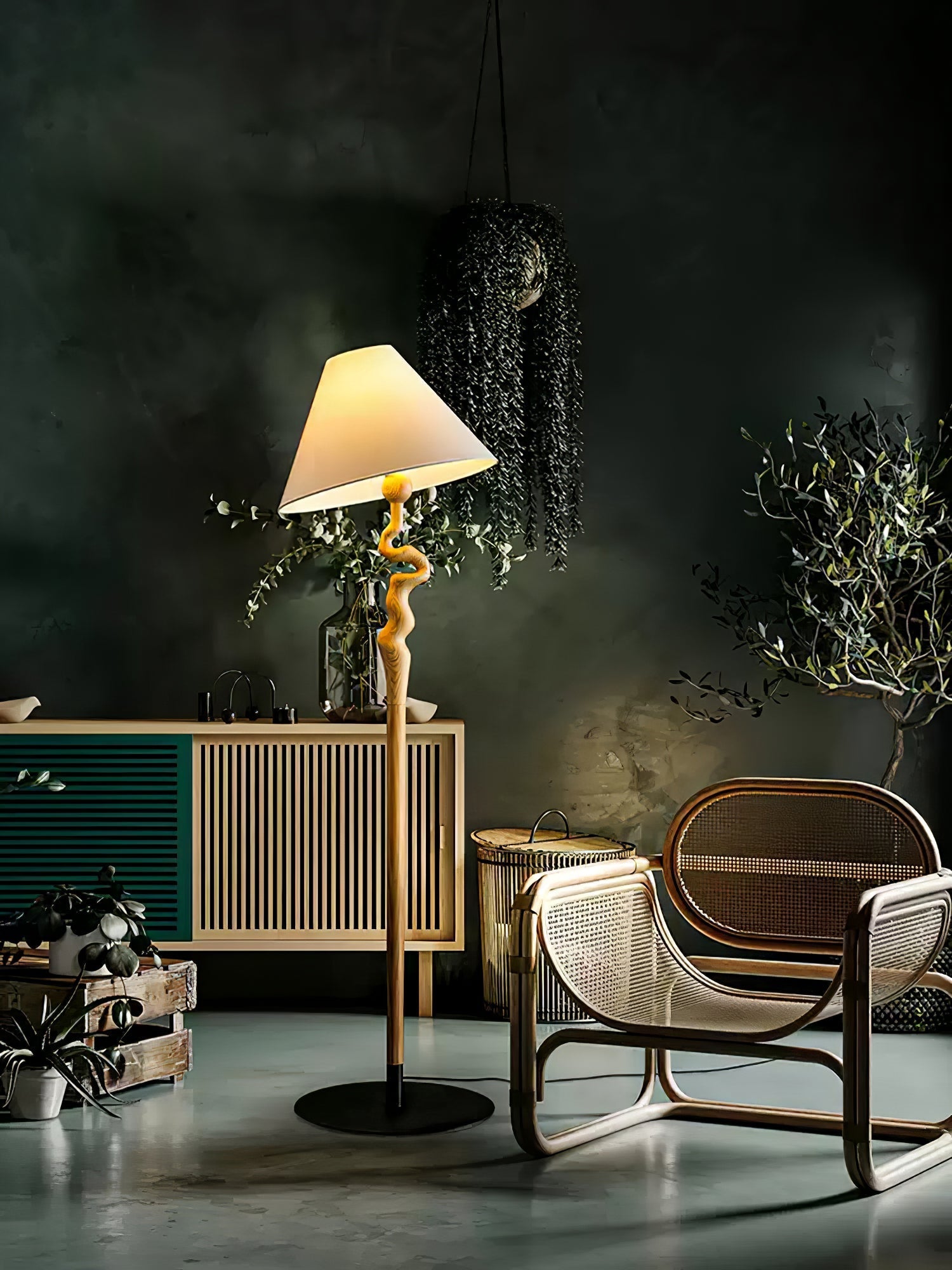 Avloril Artistic Wooden Floor Lamp - Letslighting