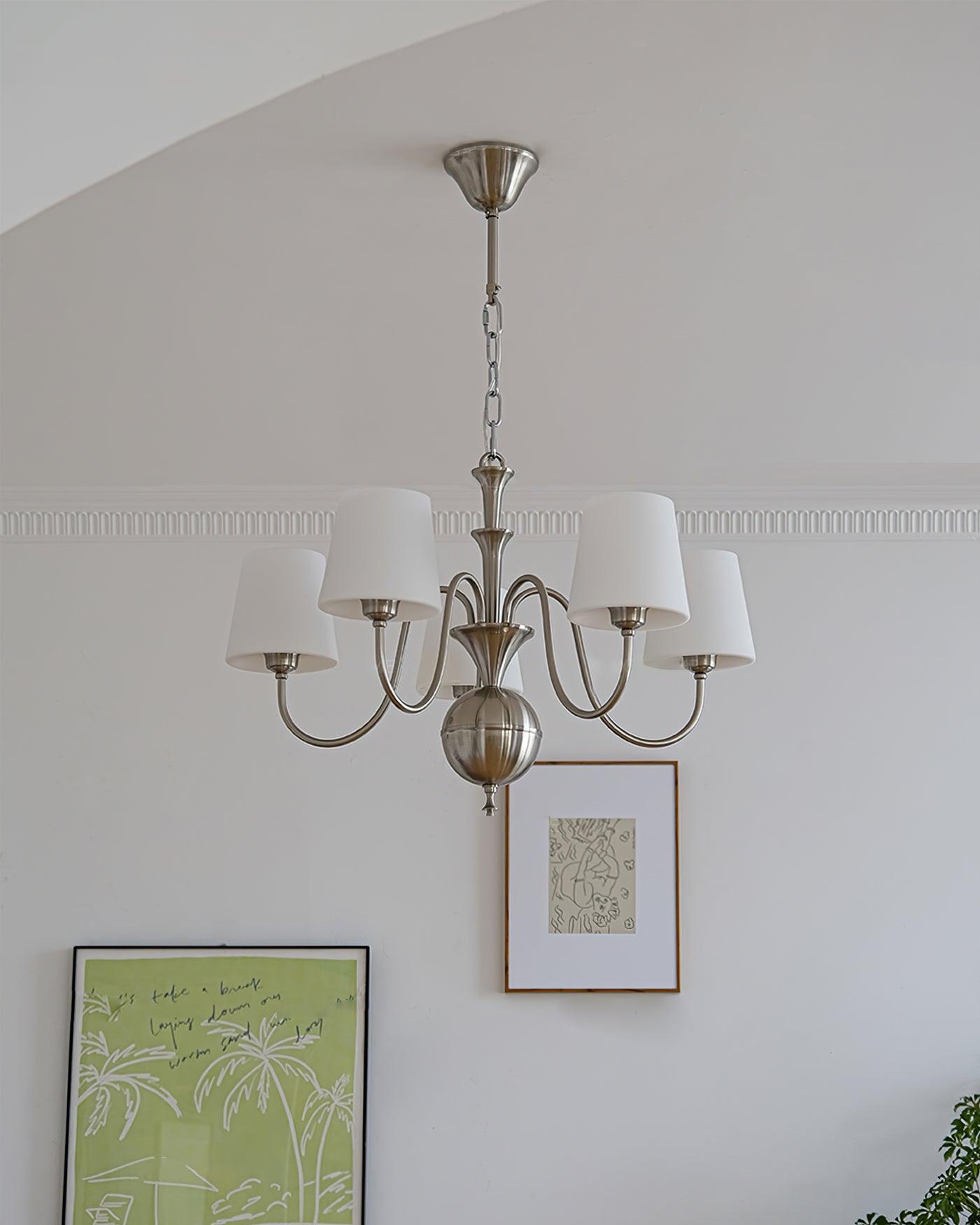 Olmiris Elegant Nickel Chandelier - Letslighting