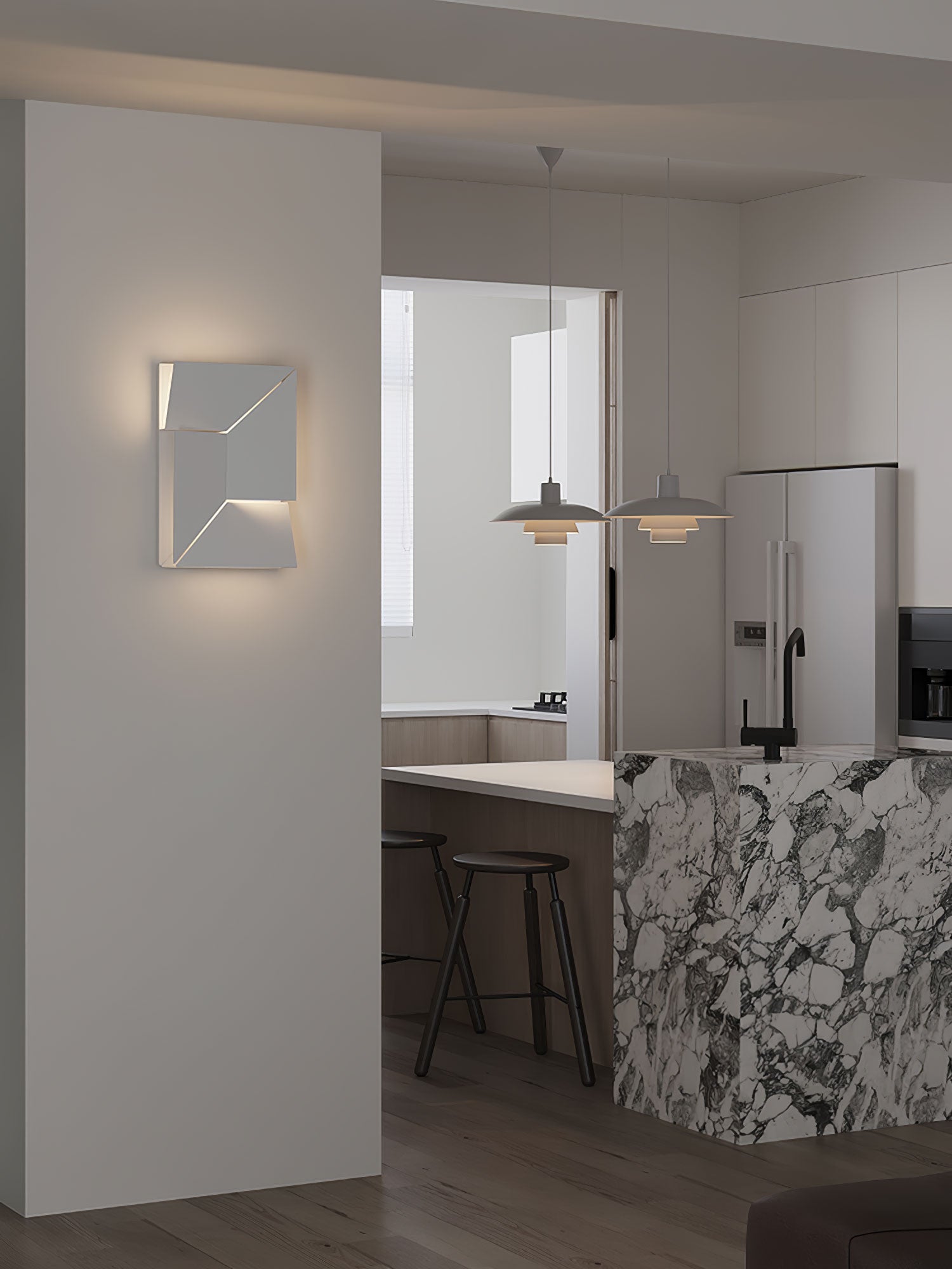 Zoliria Shadows Rechargeable Grand Sconce Wall lamp - Letslighting