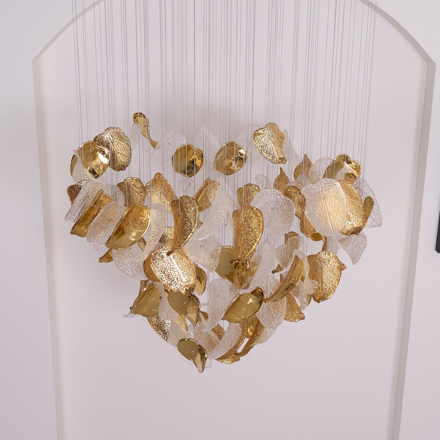 Cesilila Iridescent Leaf Pendant Light Chandelier - Letslighting