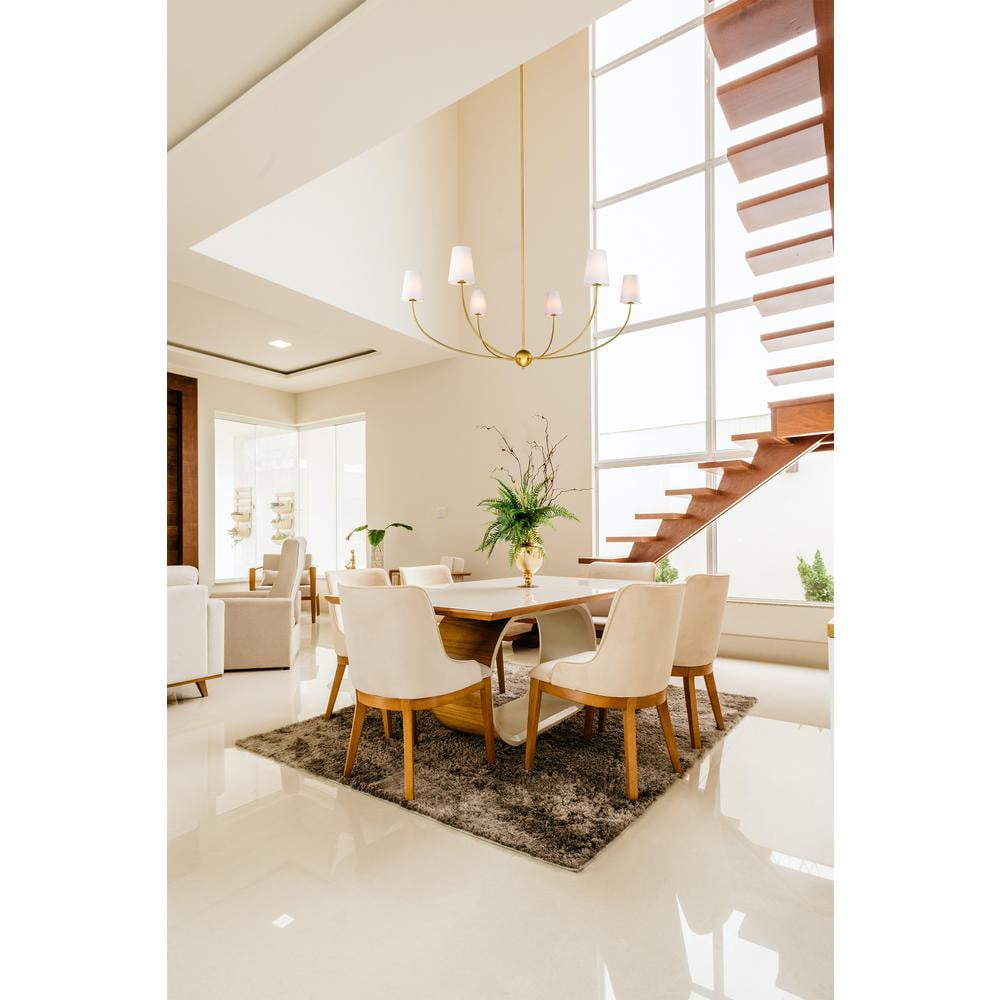 Vetheisra Vintage Industrial Brass Fabric Chandelier - Letslighting