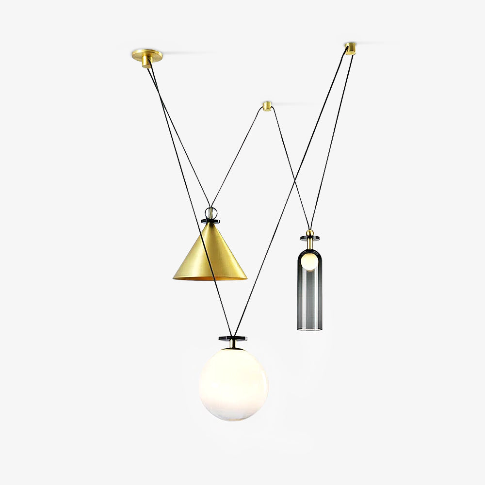 Lustra Chandelier Geometric Shape Art - Letslighting