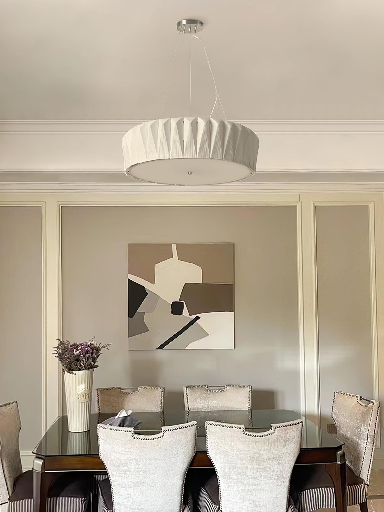 Vaeliora Ribbed Ceramic Pendant Light - Letslighting