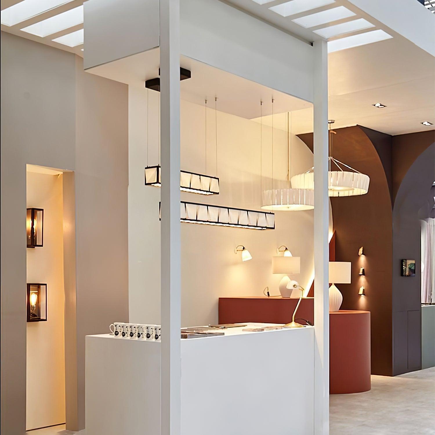 Vaeliora Ribbed Ceramic Pendant Light - Letslighting