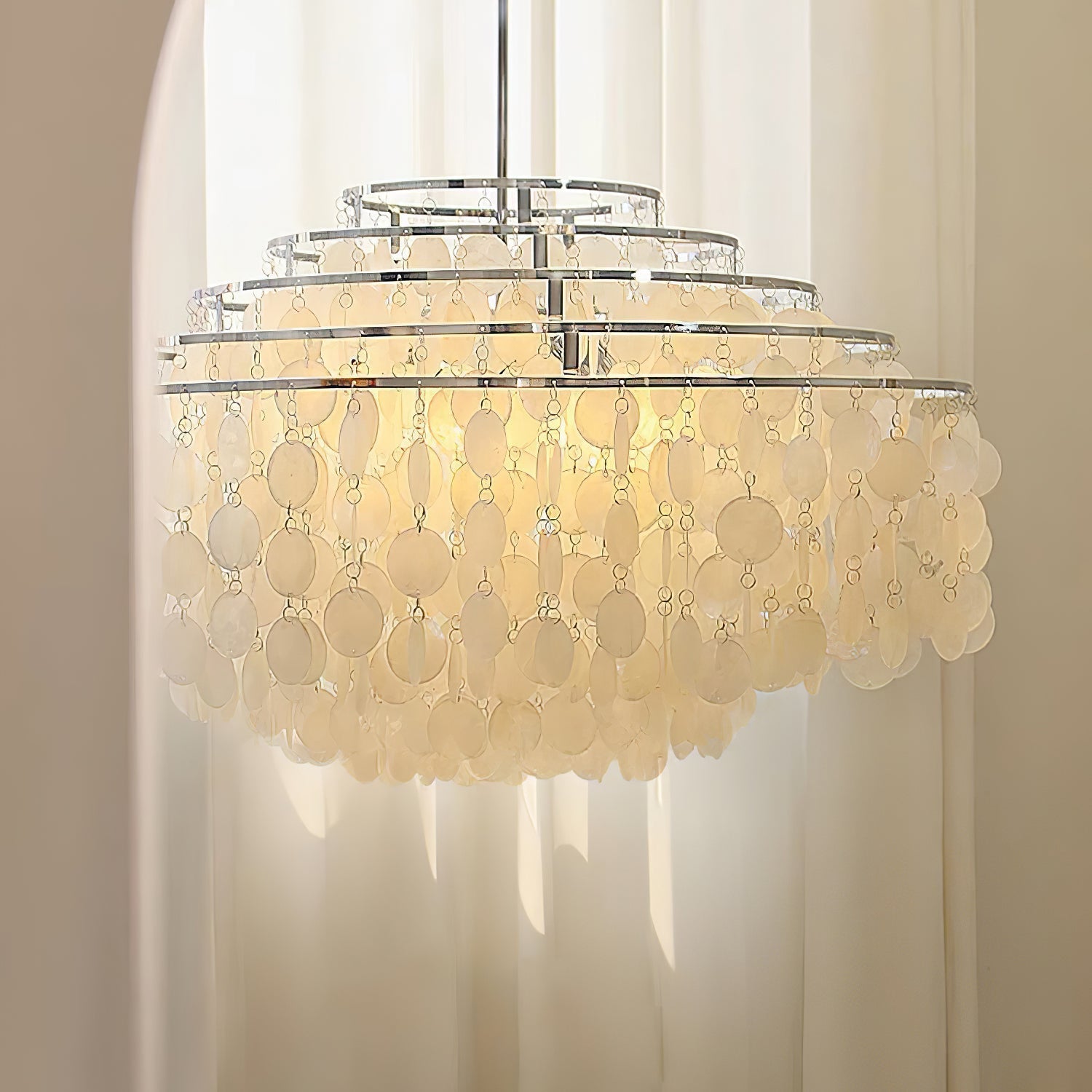 Lustra Pendant Lamp Round Shell Ring - Letslighting