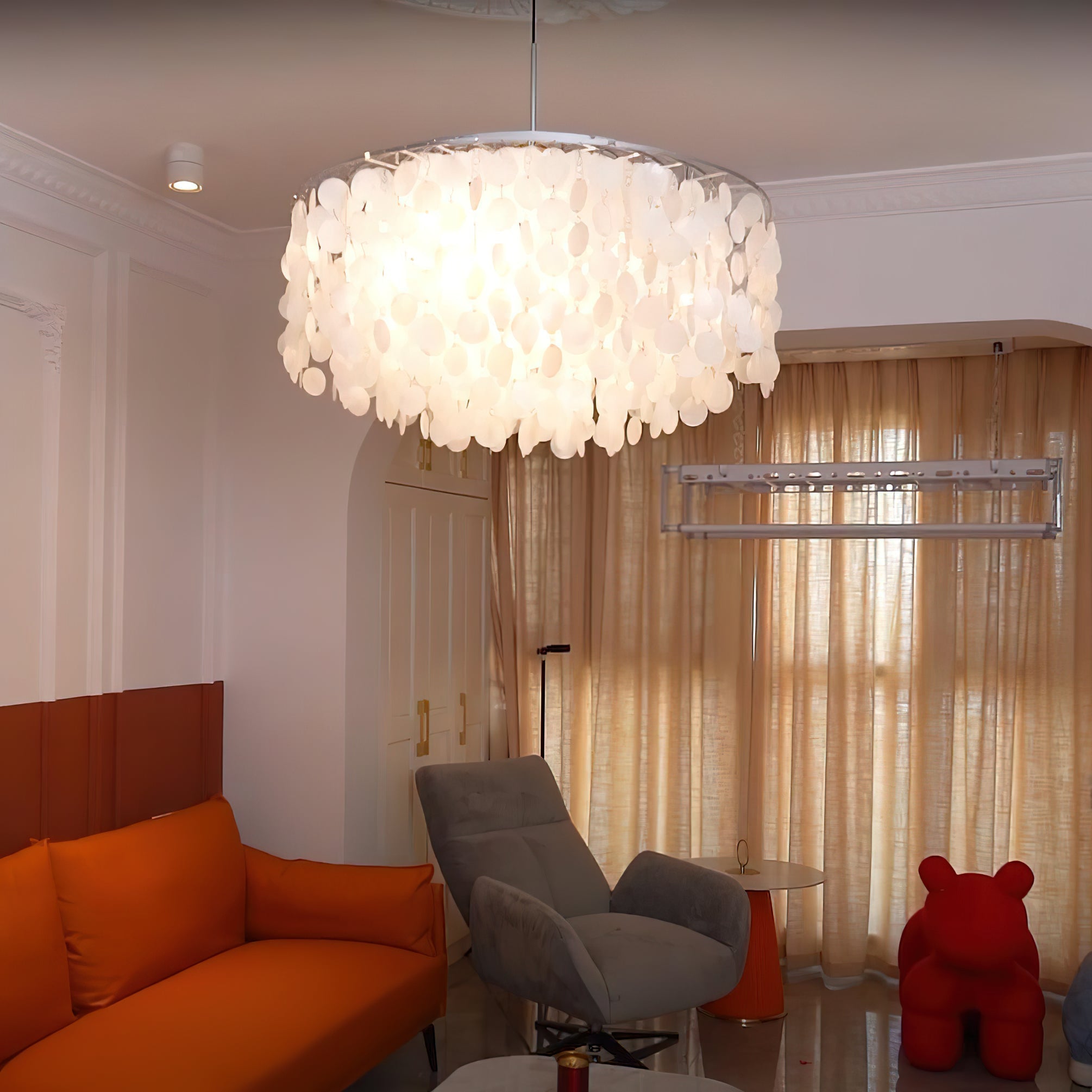 Lustra Pendant Lamp Round Shell Ring - Letslighting