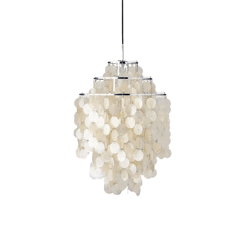 Elios Elegant Capiz Shell Chandelier - Letslighting