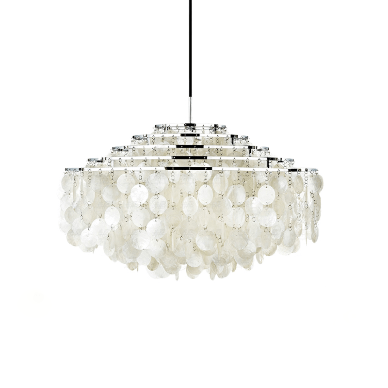 Elios Elegant Capiz Shell Chandelier - Letslighting
