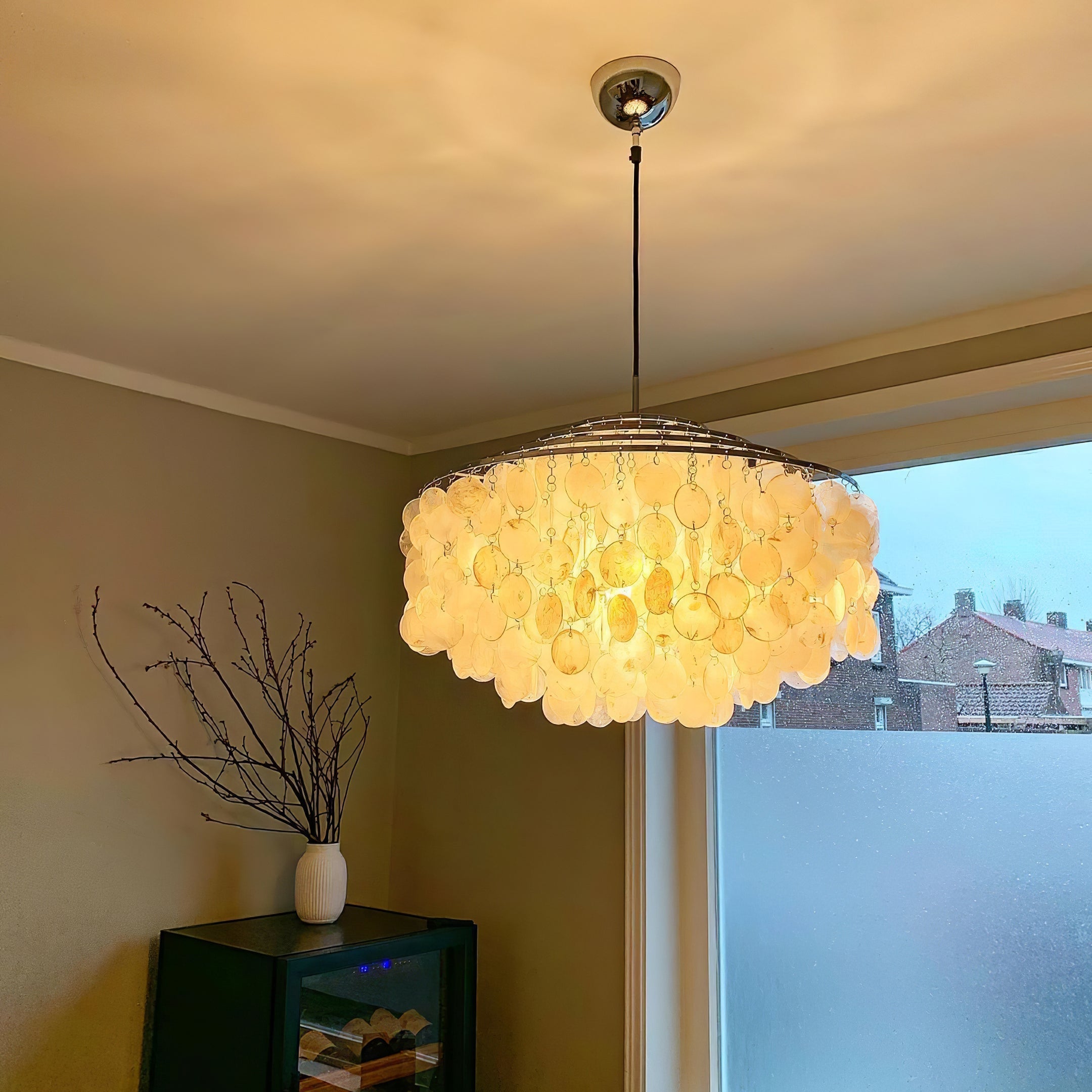 Lustra Pendant Lamp Round Shell Ring - Letslighting
