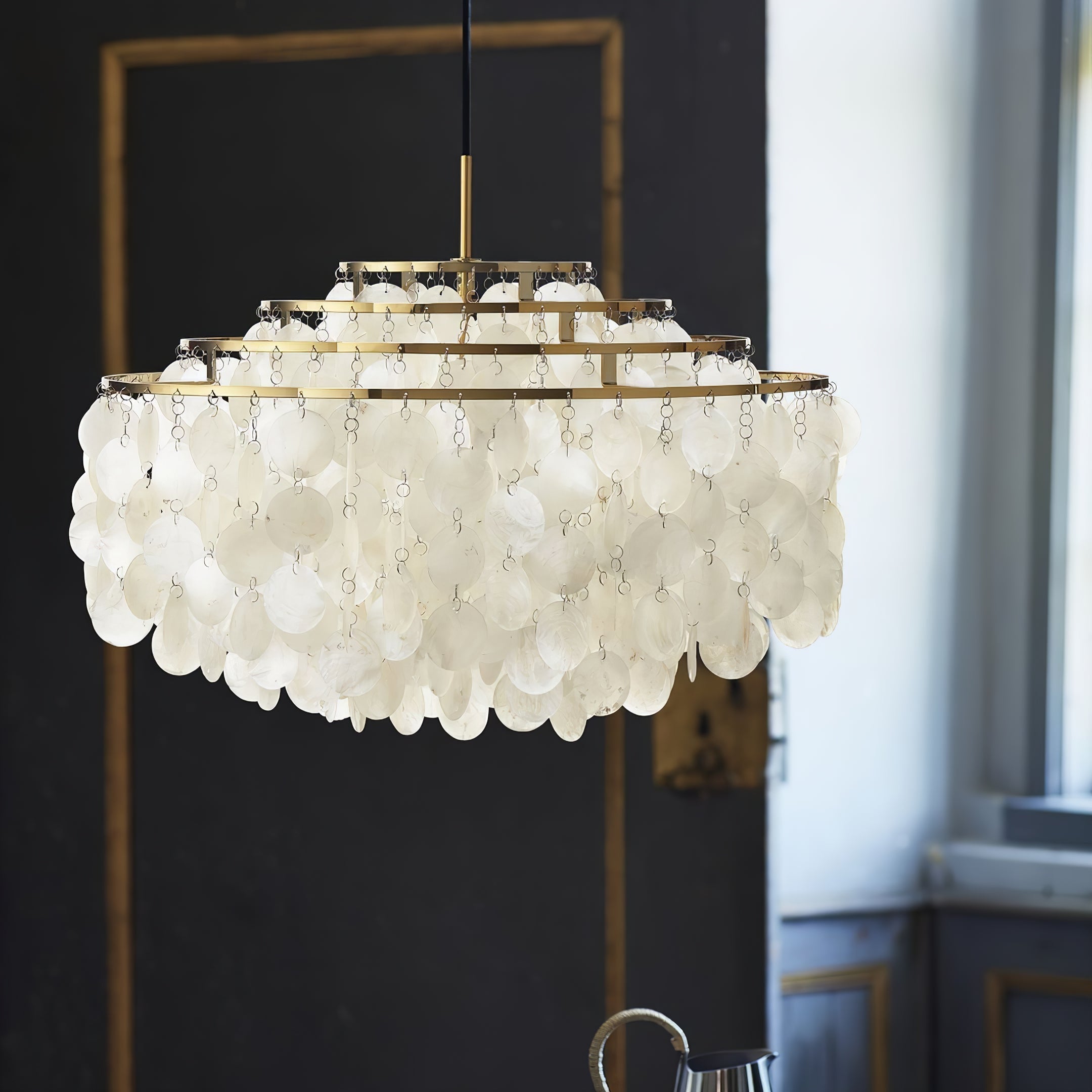 Lustra Pendant Lamp Round Shell Ring - Letslighting