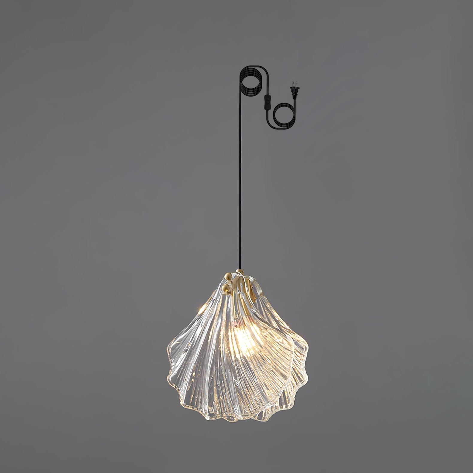 Veliraris Nordic Art Shell Mini Swag Glass Pendant Light - Letslighting