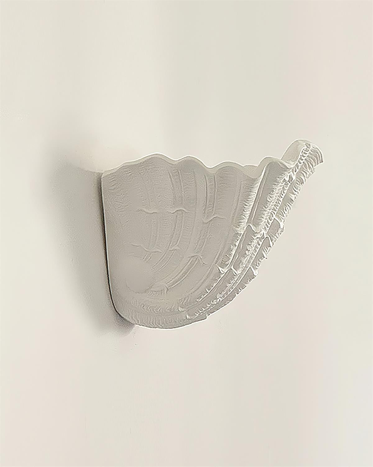 Wall Lamp Shell Plaster Handcrafted Seashell Shape Artistic - Letslighting