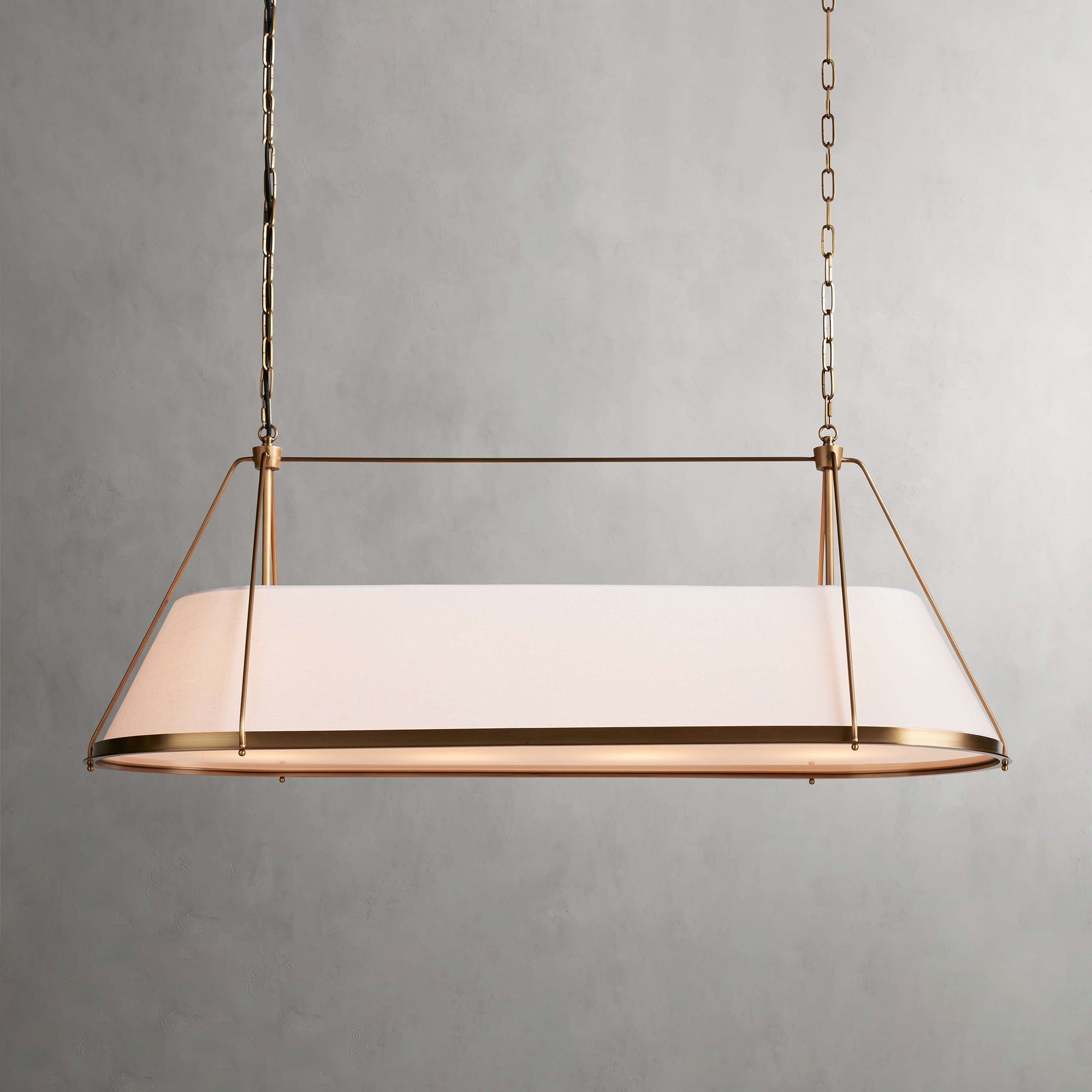 Lysilara Vintage Industrial Linear Fabric Chandelier - Letslighting