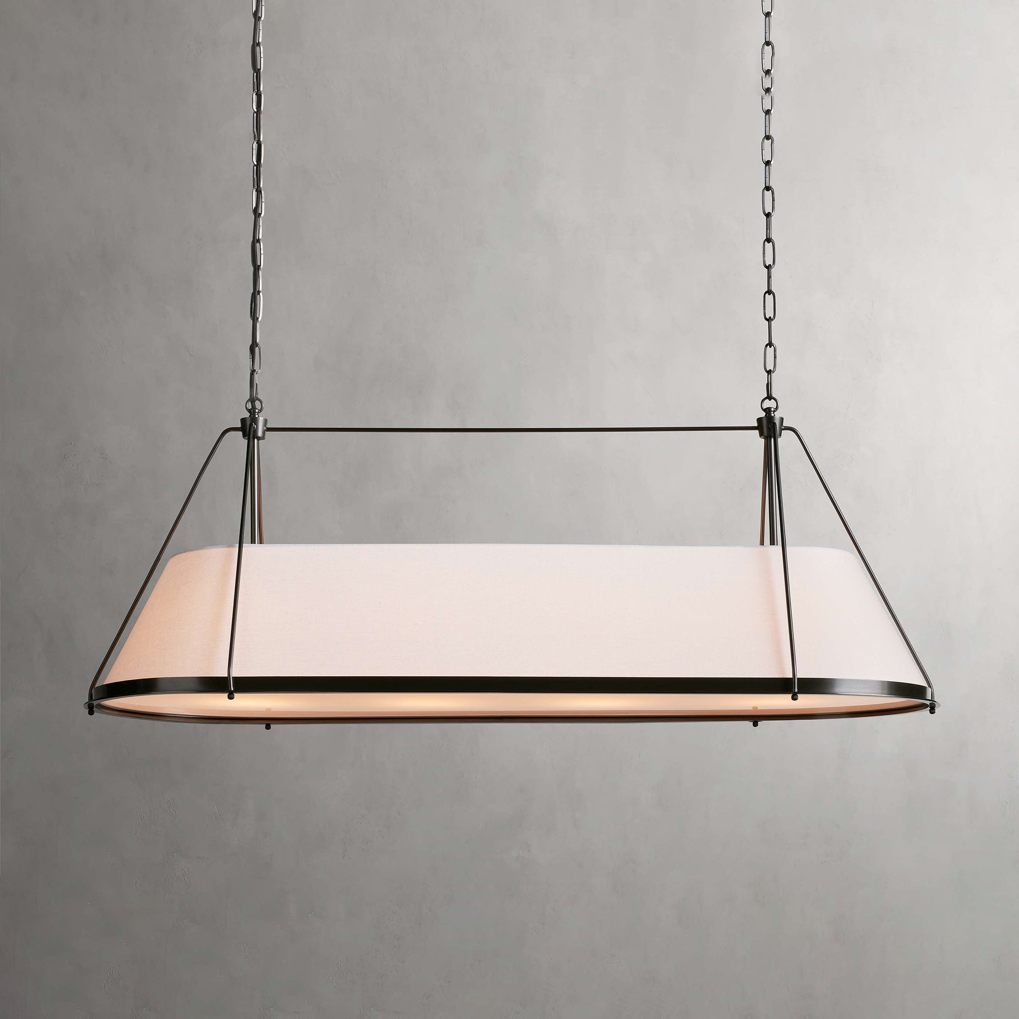Lysilara Vintage Industrial Linear Fabric Chandelier - Letslighting