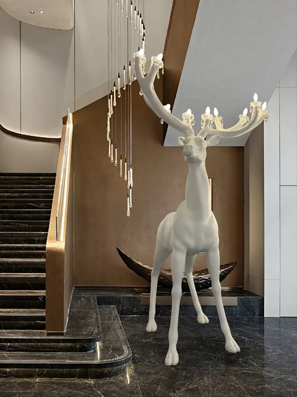 Lustra Floor Lamp Deer Figure Playful Artistic - Letslighting