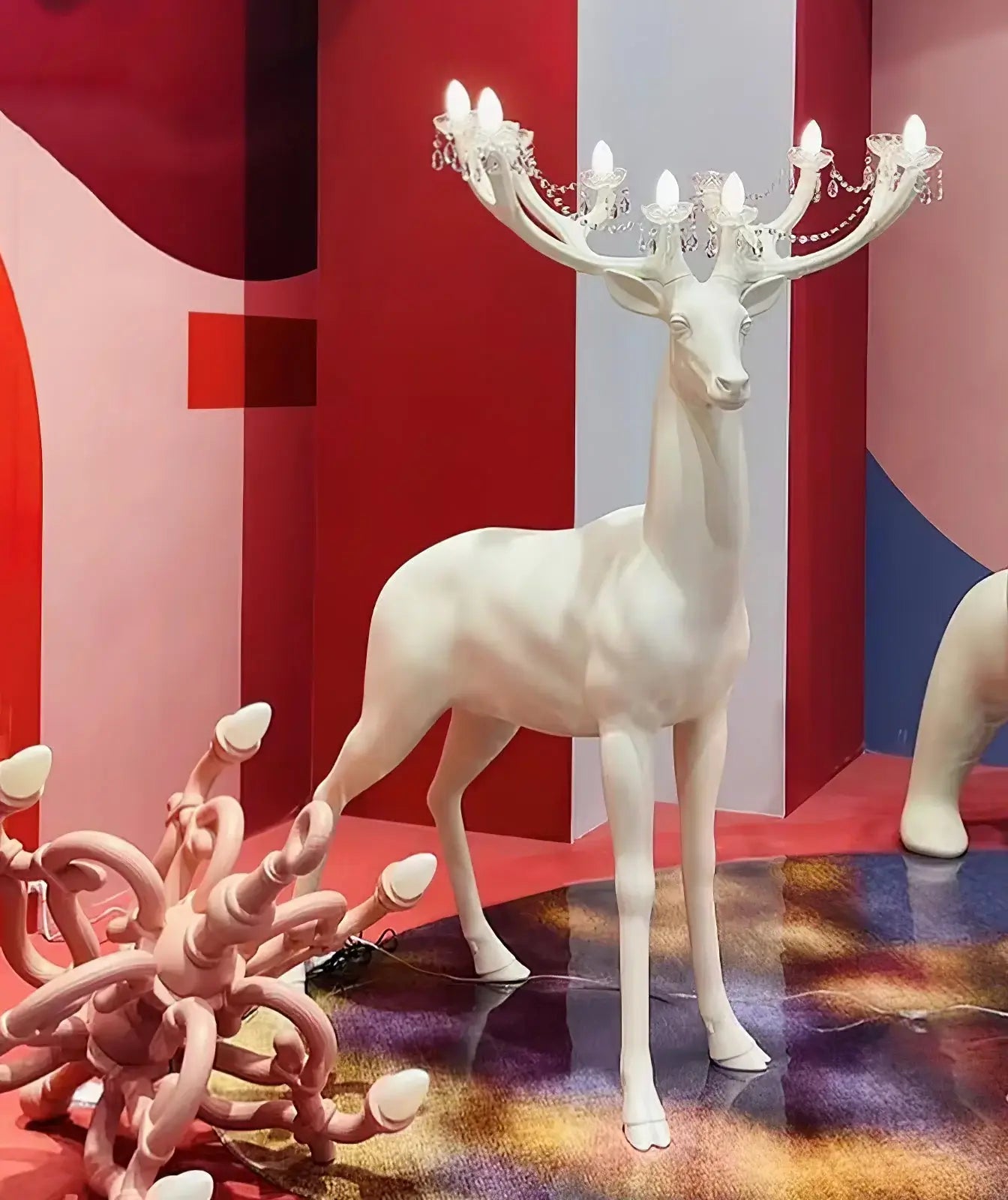 Lustra Floor Lamp Deer Figure Playful Artistic - Letslighting