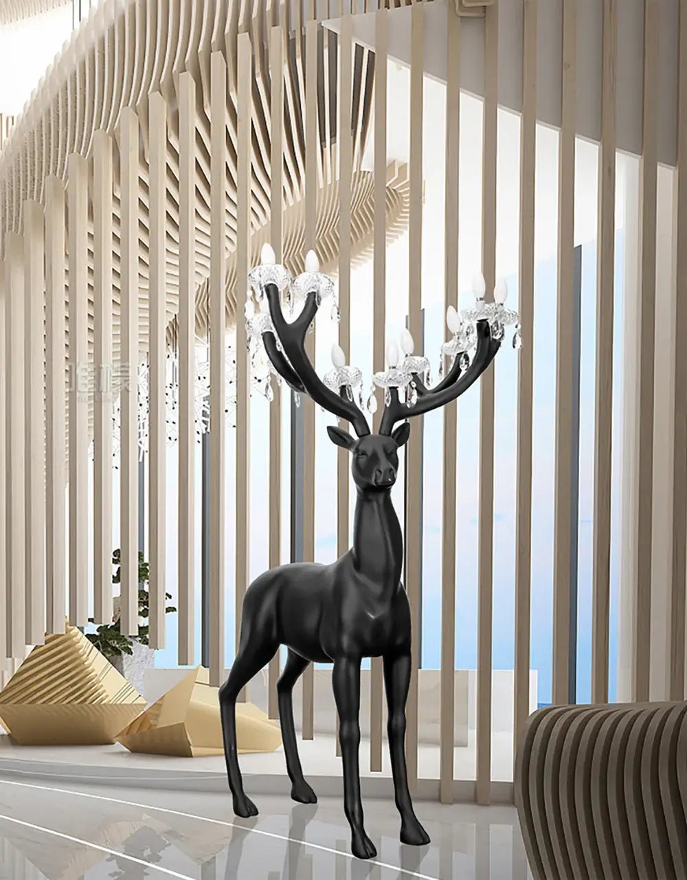 Lustra Floor Lamp Deer Figure Playful Artistic - Letslighting