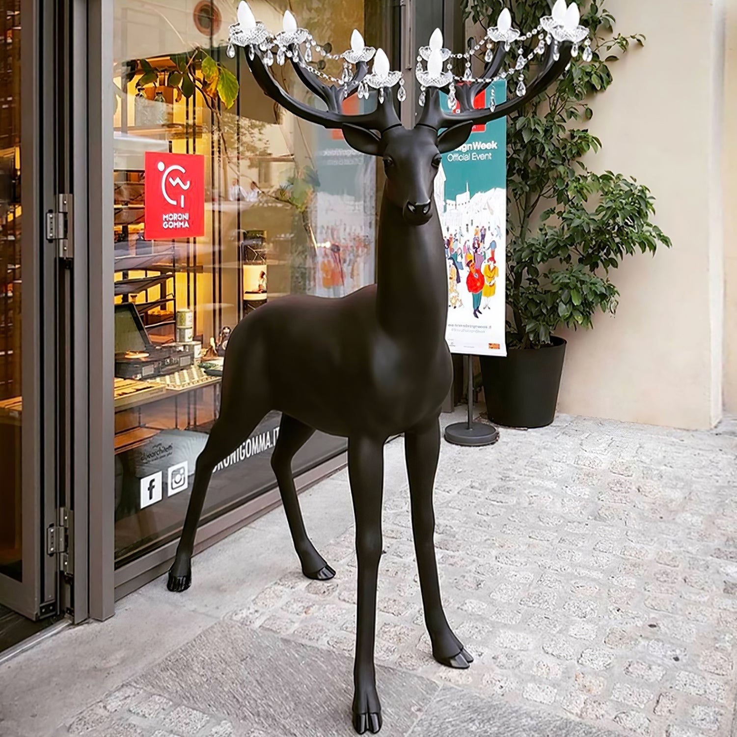 Lustra Floor Lamp Deer Figure Playful Artistic - Letslighting
