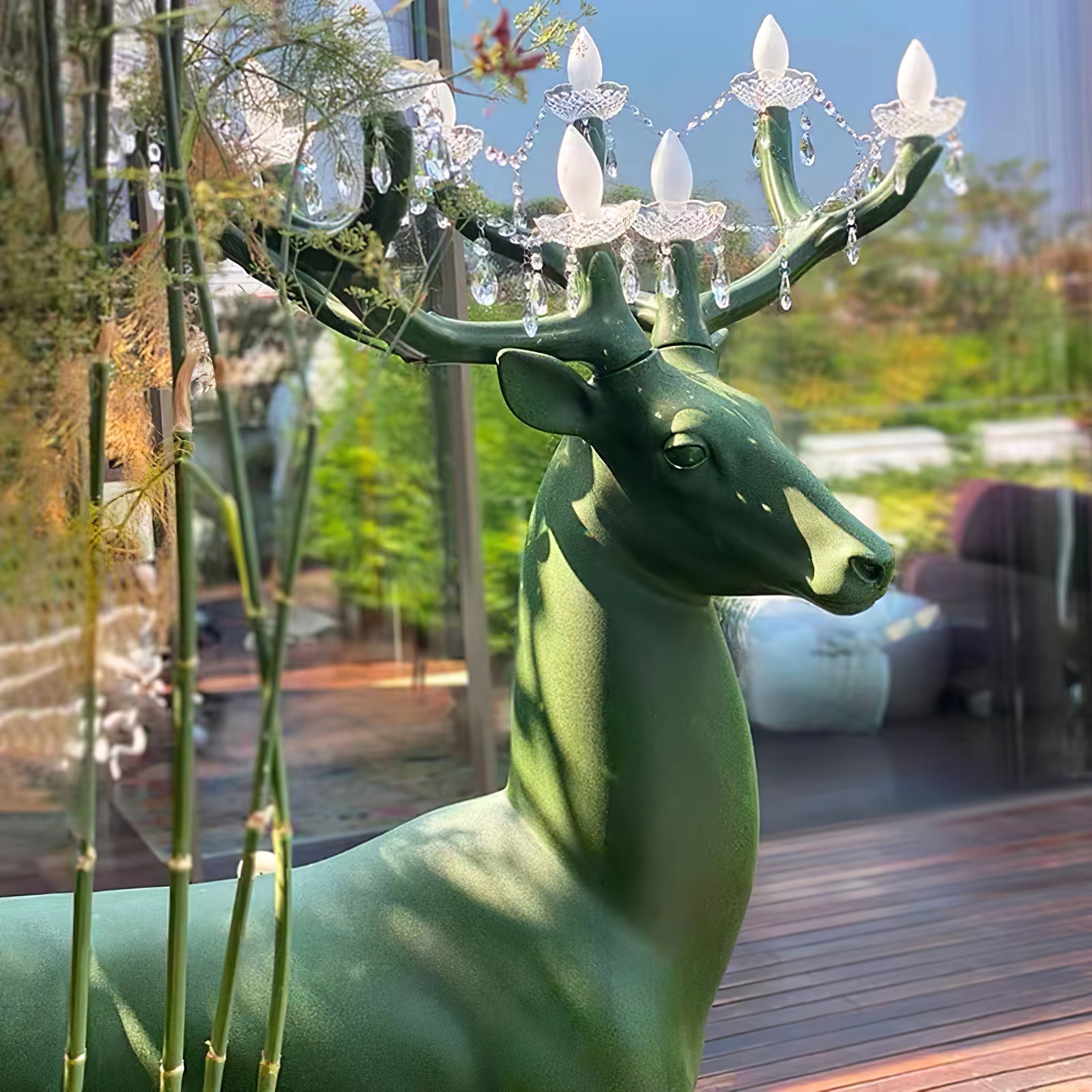 Lustra Floor Lamp Deer Figure Playful Artistic - Letslighting