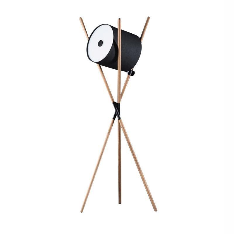 Colton Contemporary Wood Floor Lamp - Letslighting