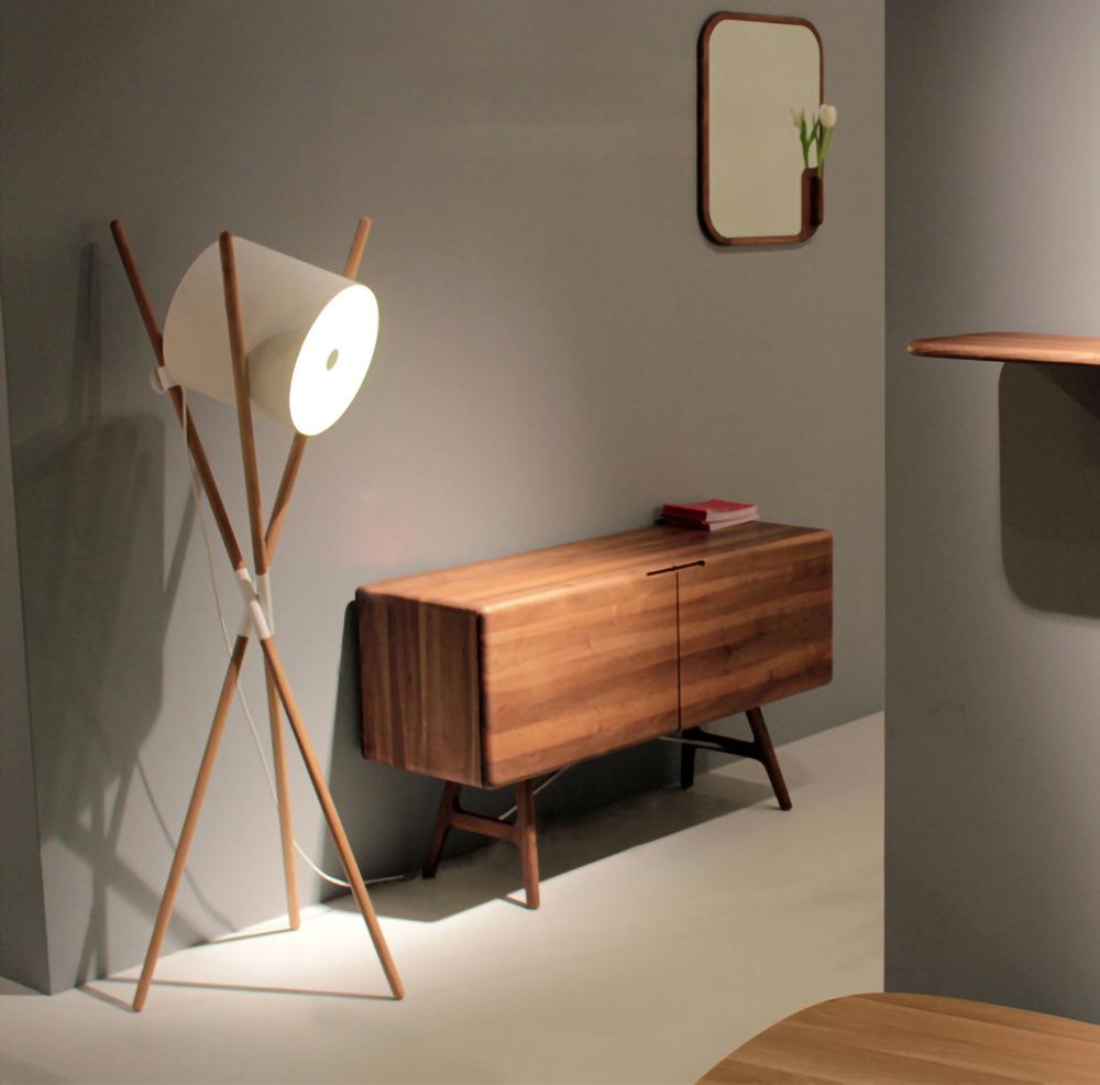 Colton Contemporary Wood Floor Lamp - Letslighting