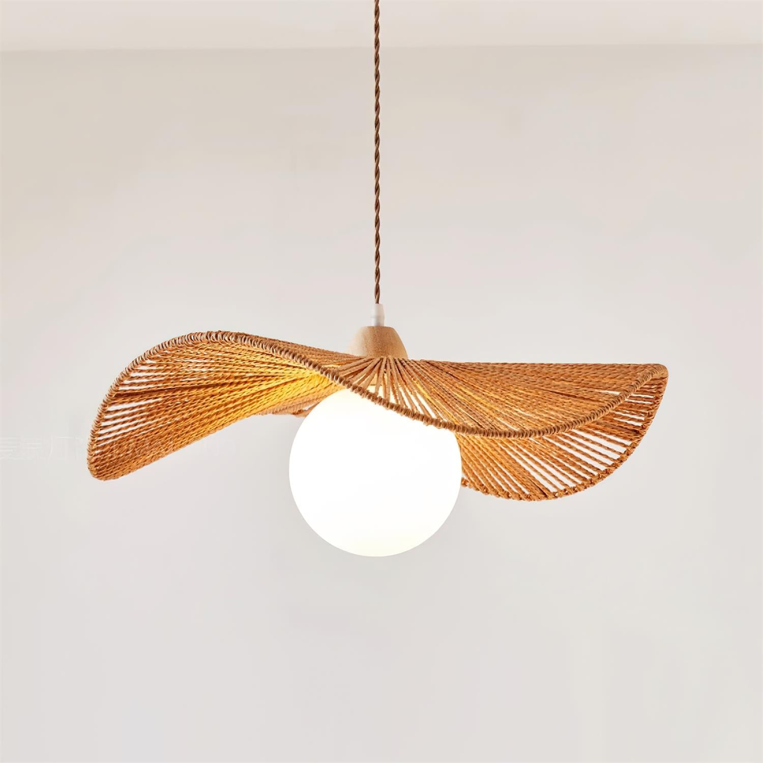 Shiloh Pendant Lamp Woven Organic Minimalist - Letslighting